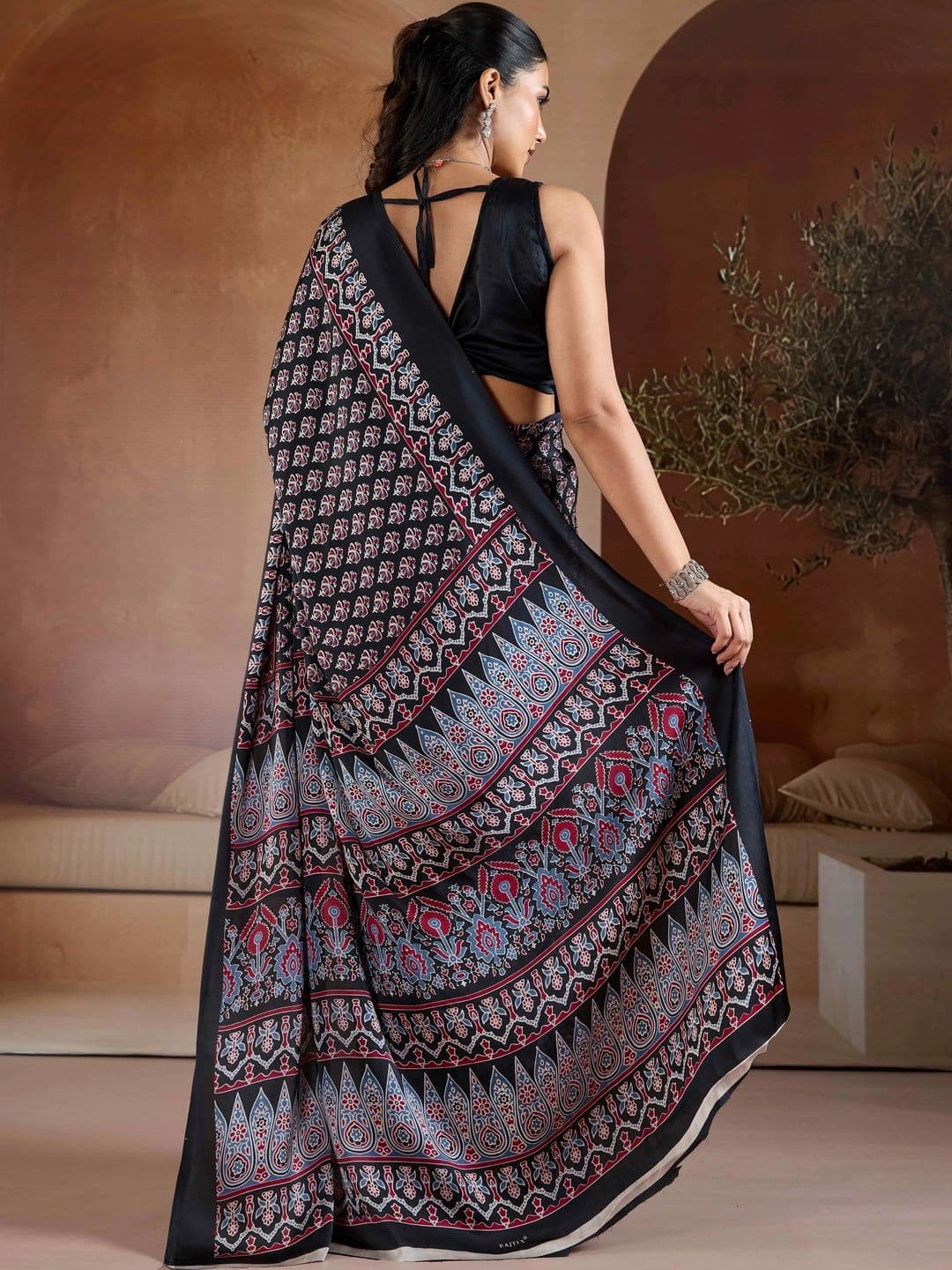 DHANLAXMI SAREES Pure Georgette Fusion Kota Saree thumbnail 6