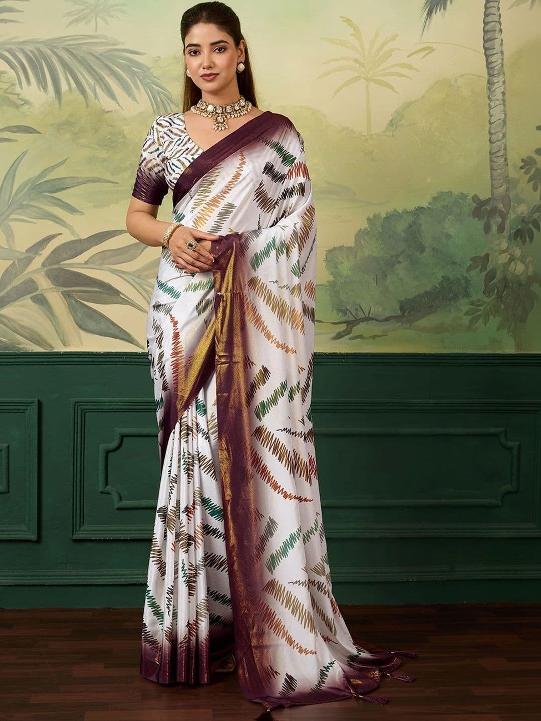 DWIJA FASHION Silk Blend Saree - view 1