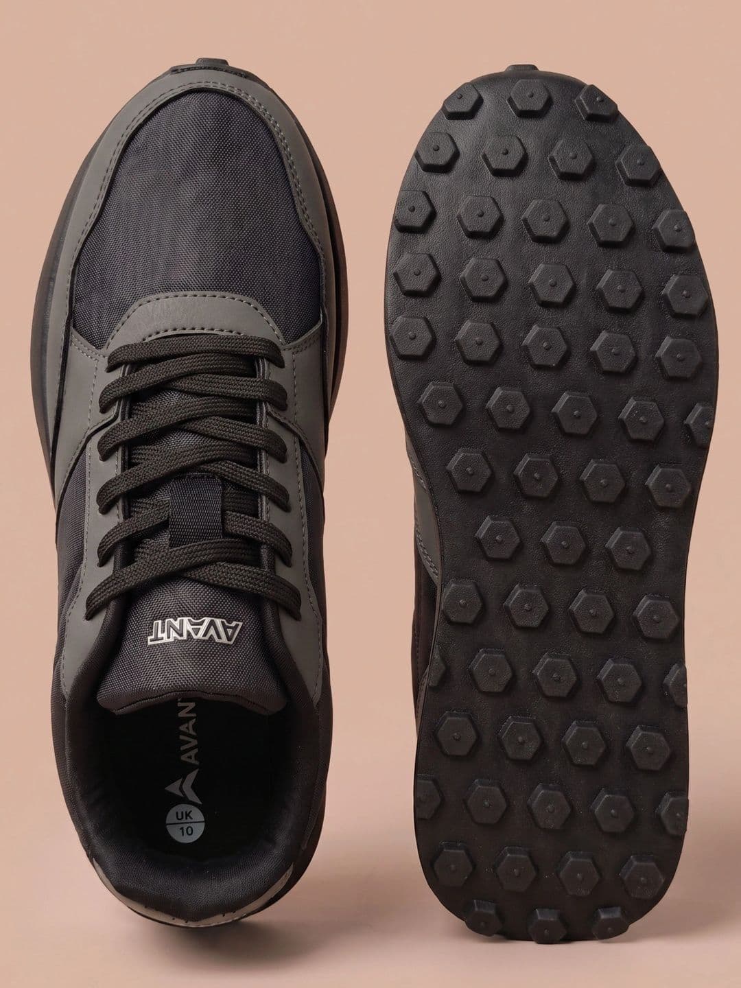 AVANT Men?s MotionGrid Running Shoes - Black thumbnail 4