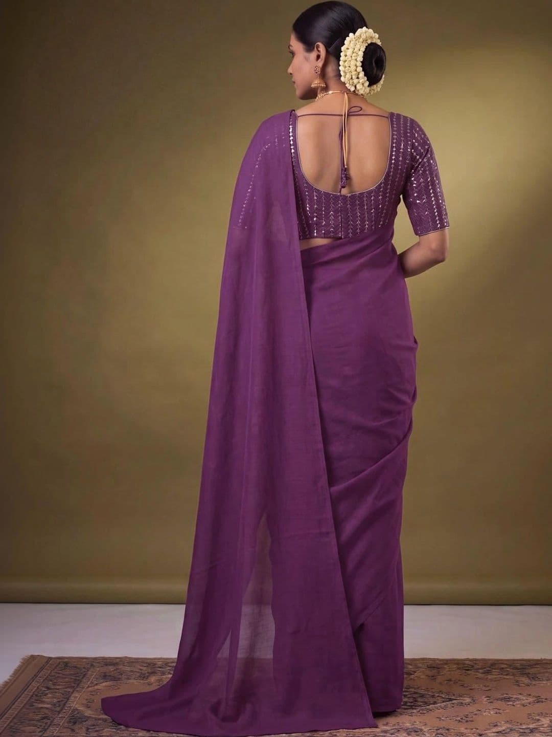 SAMANTHA Poly Georgette Saree thumbnail 4