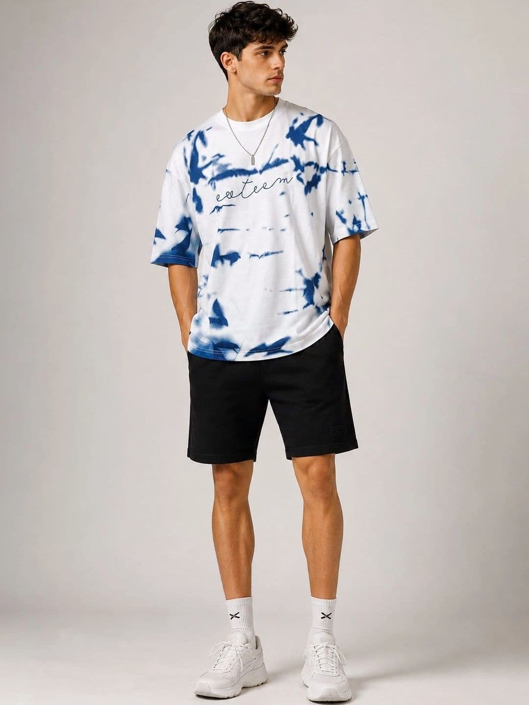 AEMA Men Oversized Tie and Dye T-shirt thumbnail 2