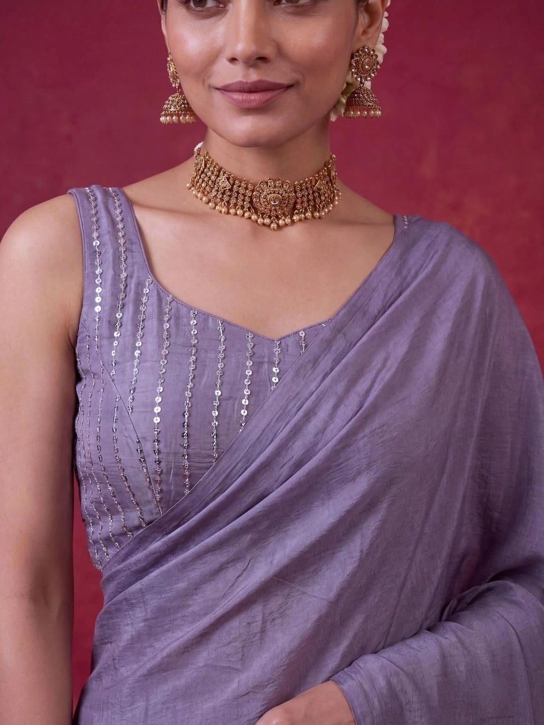 SAMANTHA Poly Georgette Saree thumbnail 2