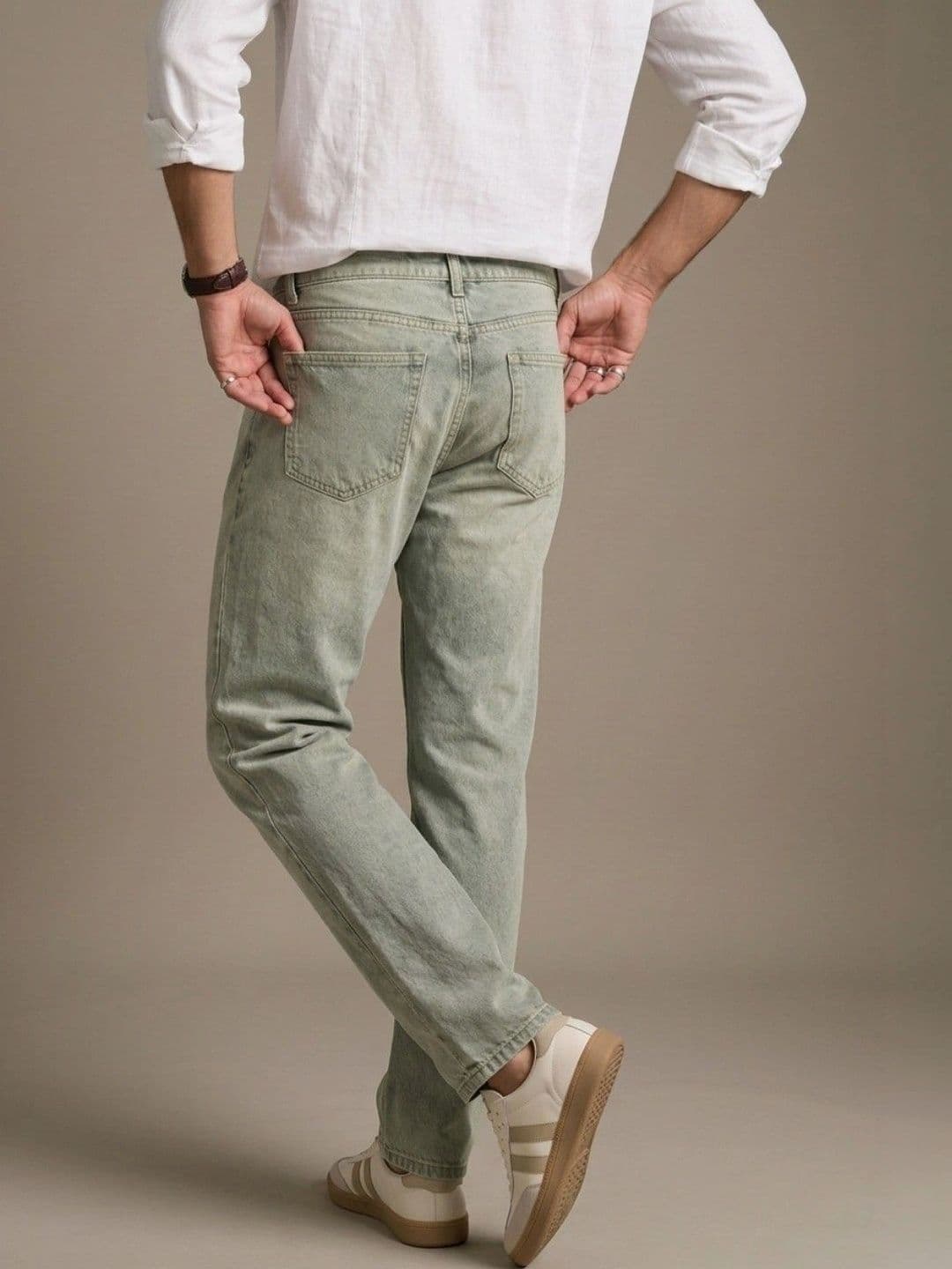 Metronaut Men Classic Regular Fit Mid-Rise Stretchable Jeans thumbnail 3