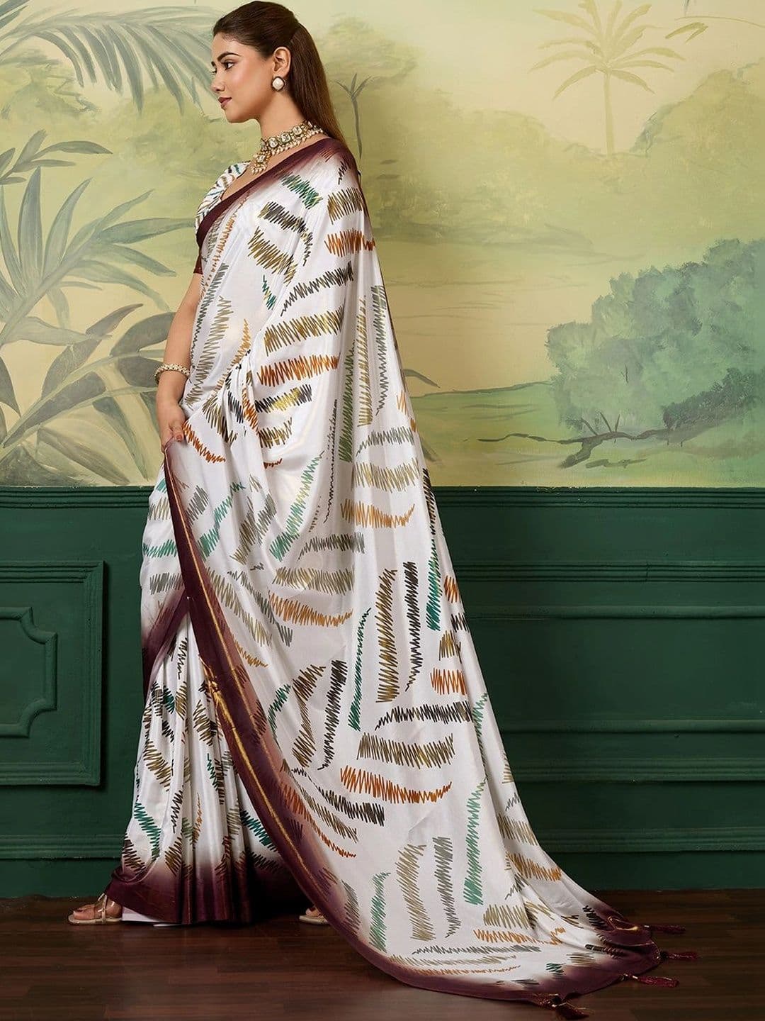 DWIJA FASHION Silk Blend Saree thumbnail 2