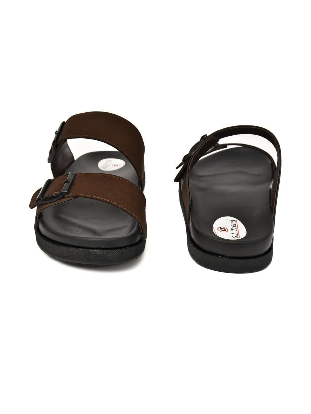 G L Trend Brown Leather Sandals thumbnail 4