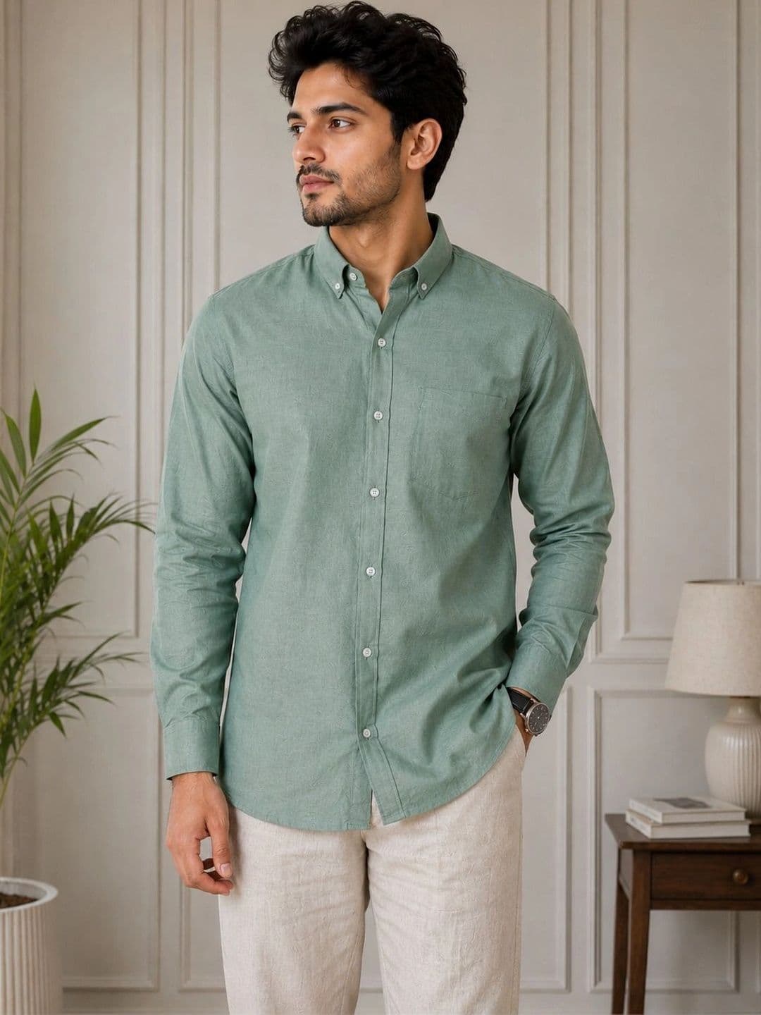 HERE&NOW Men Standard Slim Fit Casual Shirt - view 1