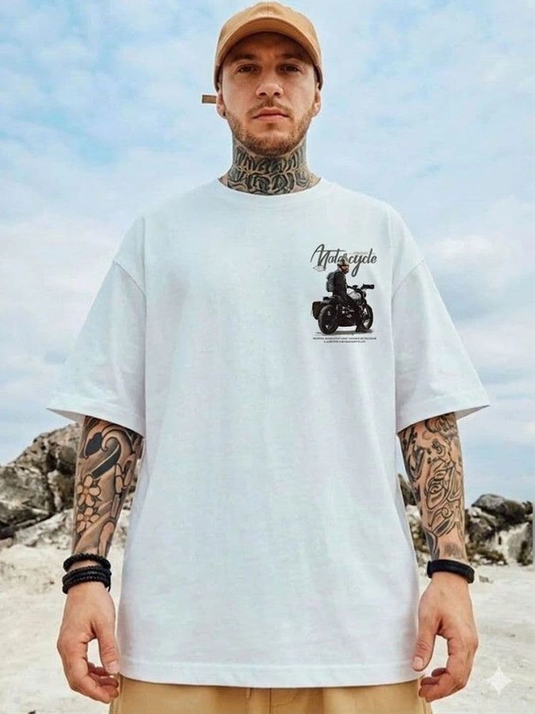 HUMMING TONE Men Printed Drop-Shoulder Sleeves T-shirt - view 1