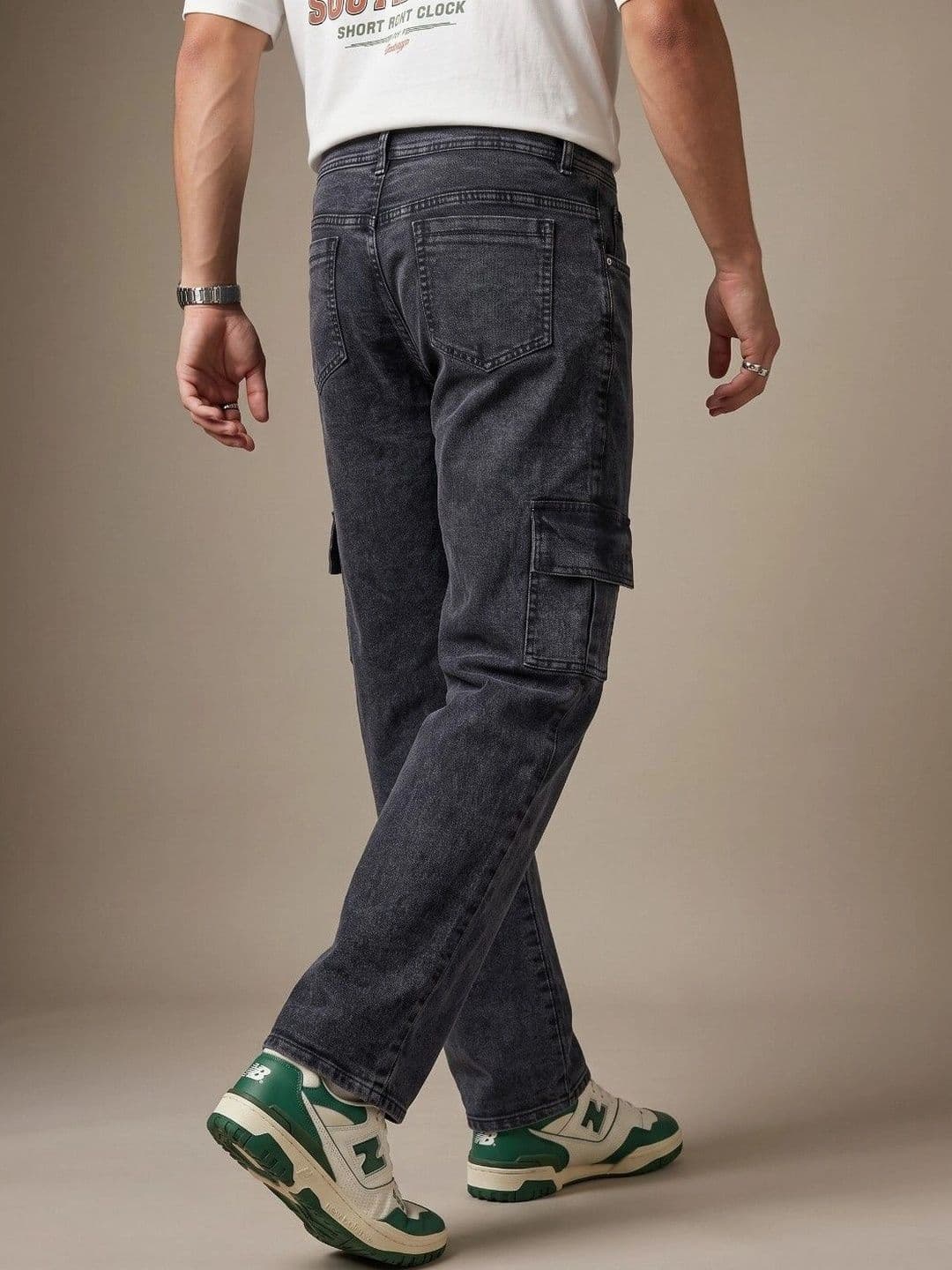 LINARIA Men Classic Regular Fit Mid-Rise Stretchable Jeans thumbnail 6