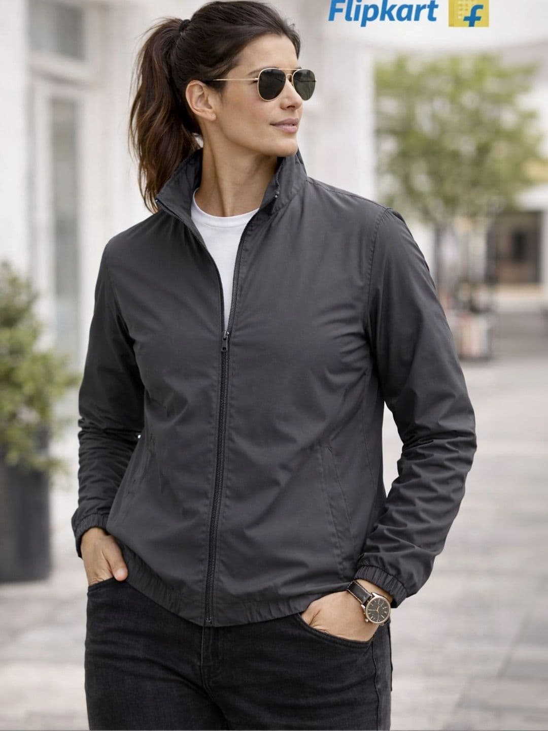 JKT Women Lightweight Training or Gym Woven Jacket thumbnail 3