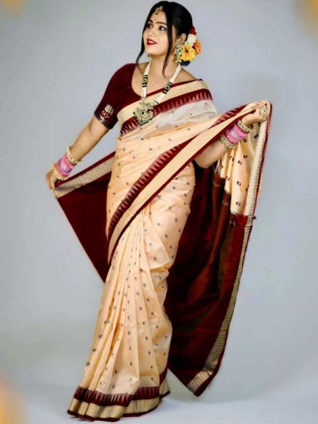 AYATSILK Zari Art Silk Saree - view 1
