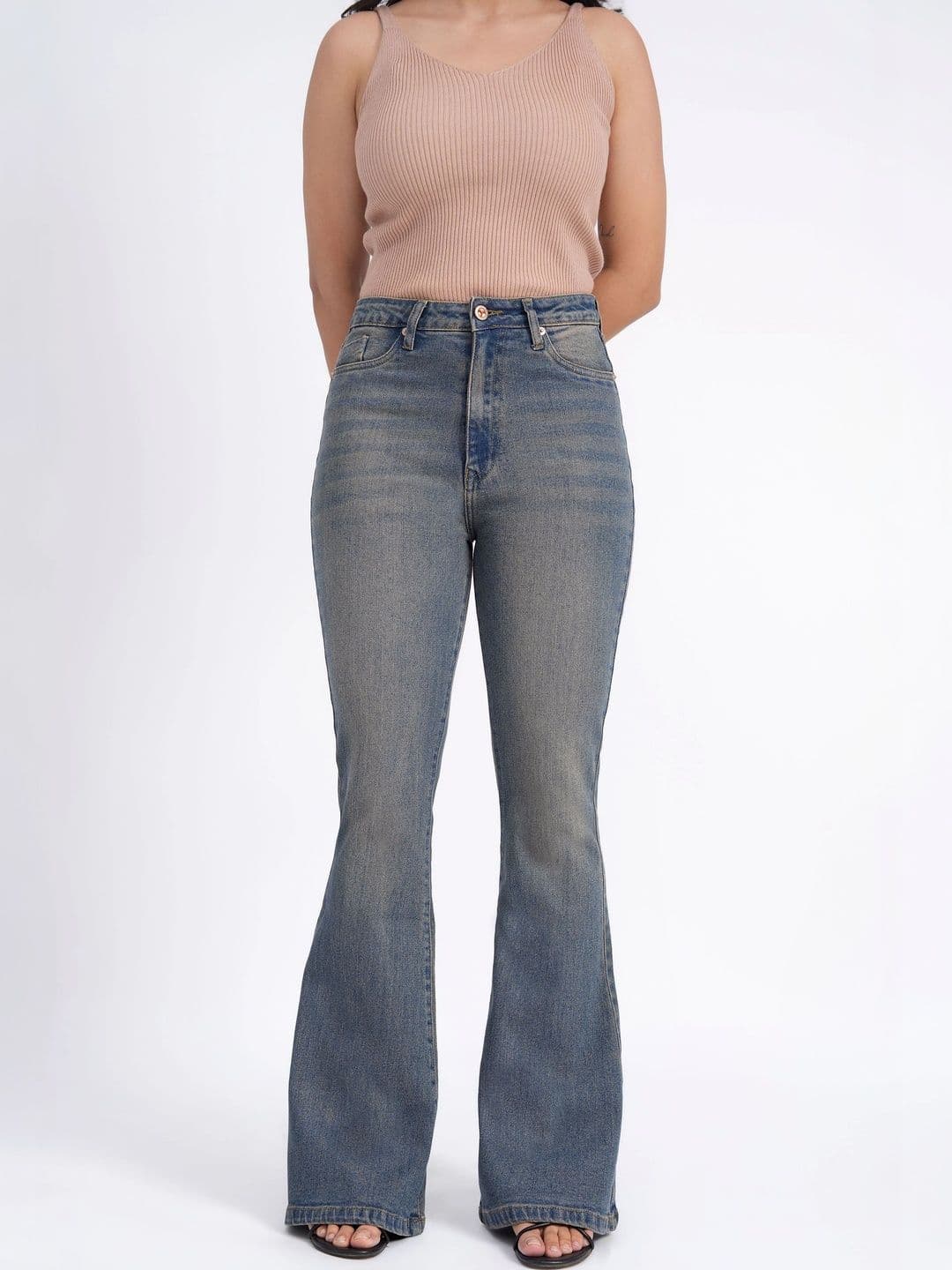 Defrost Jeans Women Bootcut High-Rise Stretchable Jeans - view 1