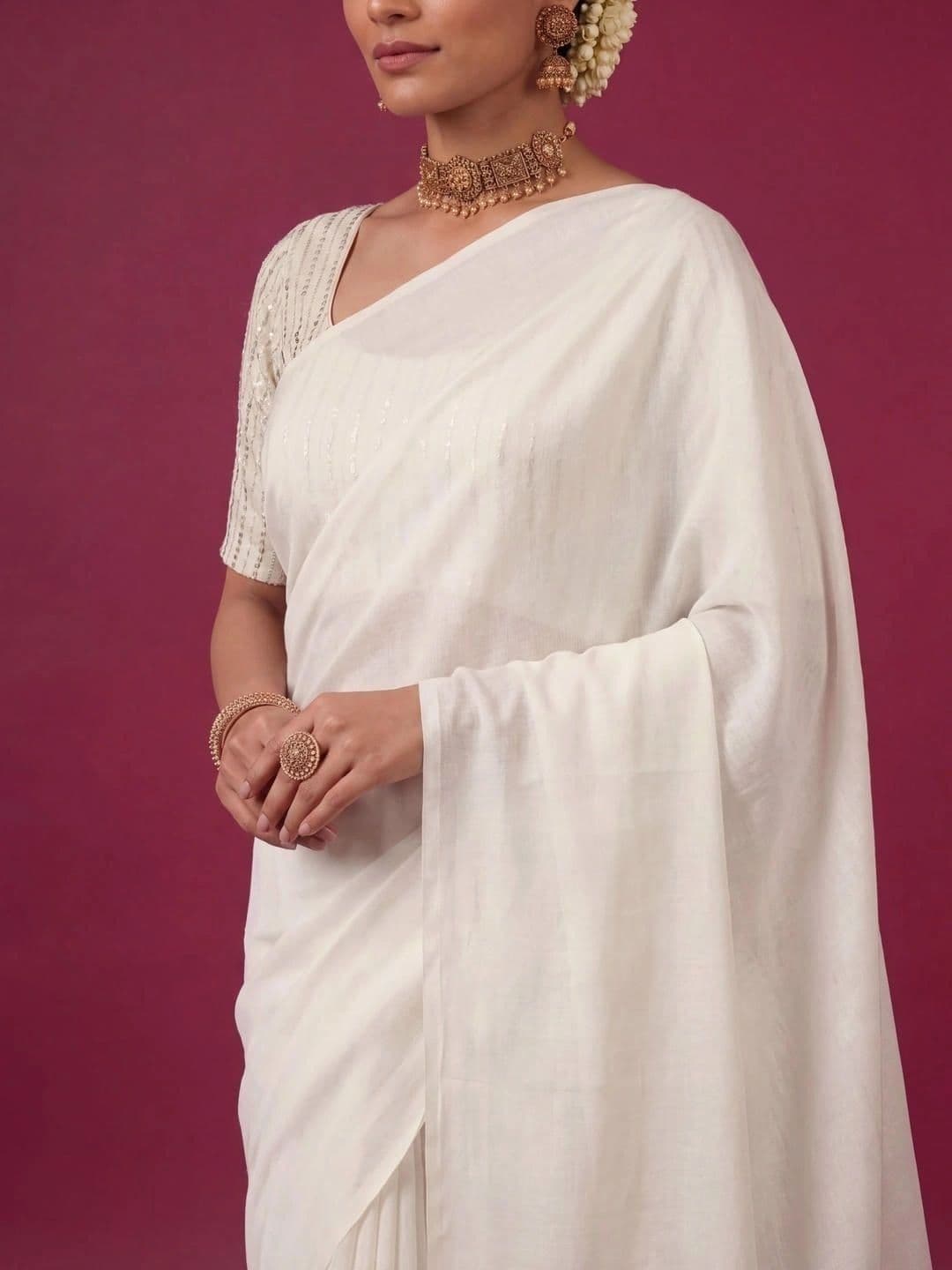 SAMANTHA Poly Georgette Saree thumbnail 3