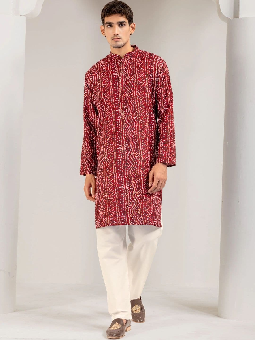 ADHIRAJAN Men Ethnic Motifs Printed Kurta - view 1