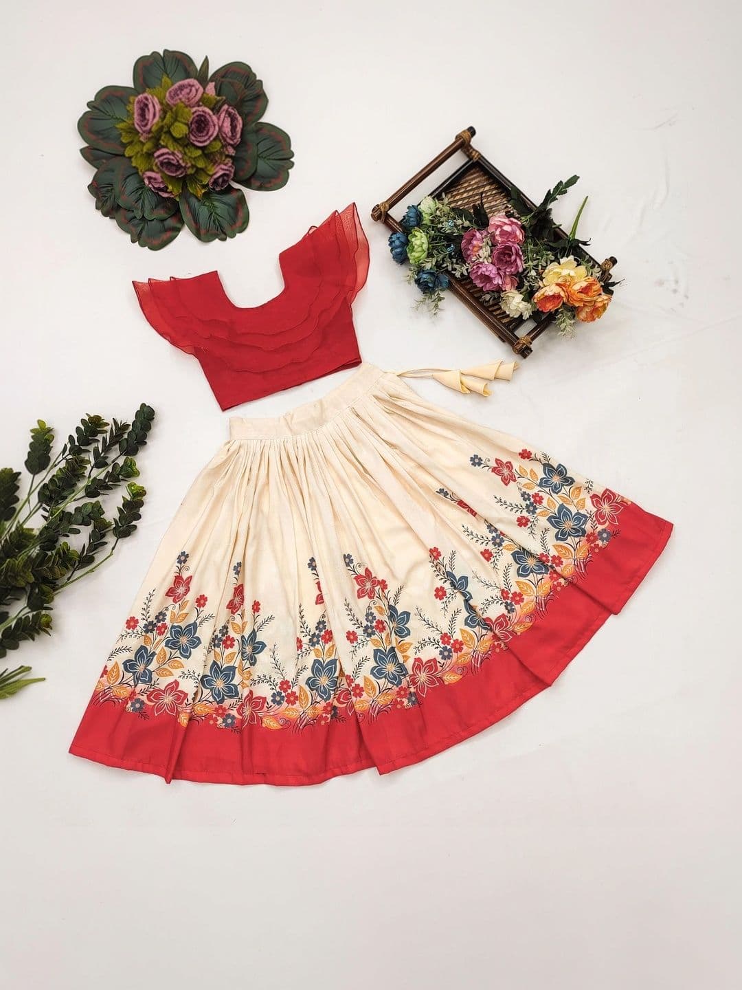 Sangria Girls Ready to Wear Lehenga & thumbnail 4