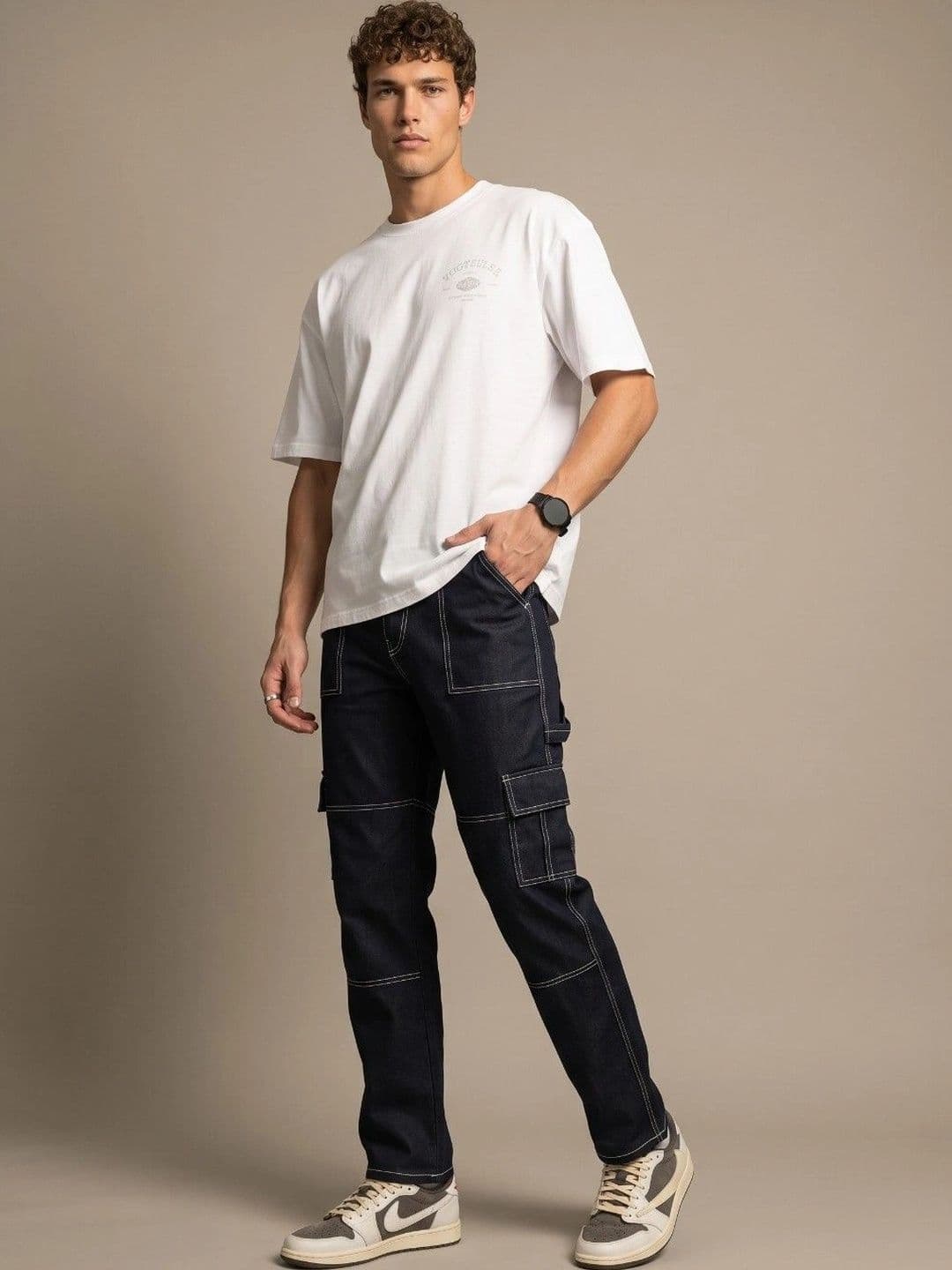 Encrypt Men Classic Regular Fit Mid-Rise Stretchable Jeans thumbnail 4