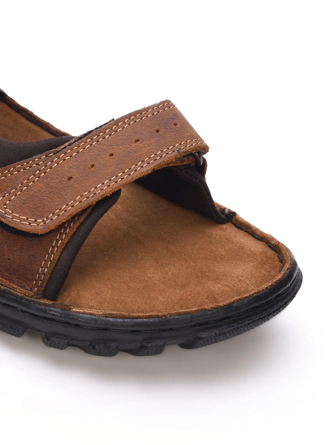 Mardi Gras Men Leather Comfort Sandals thumbnail 2