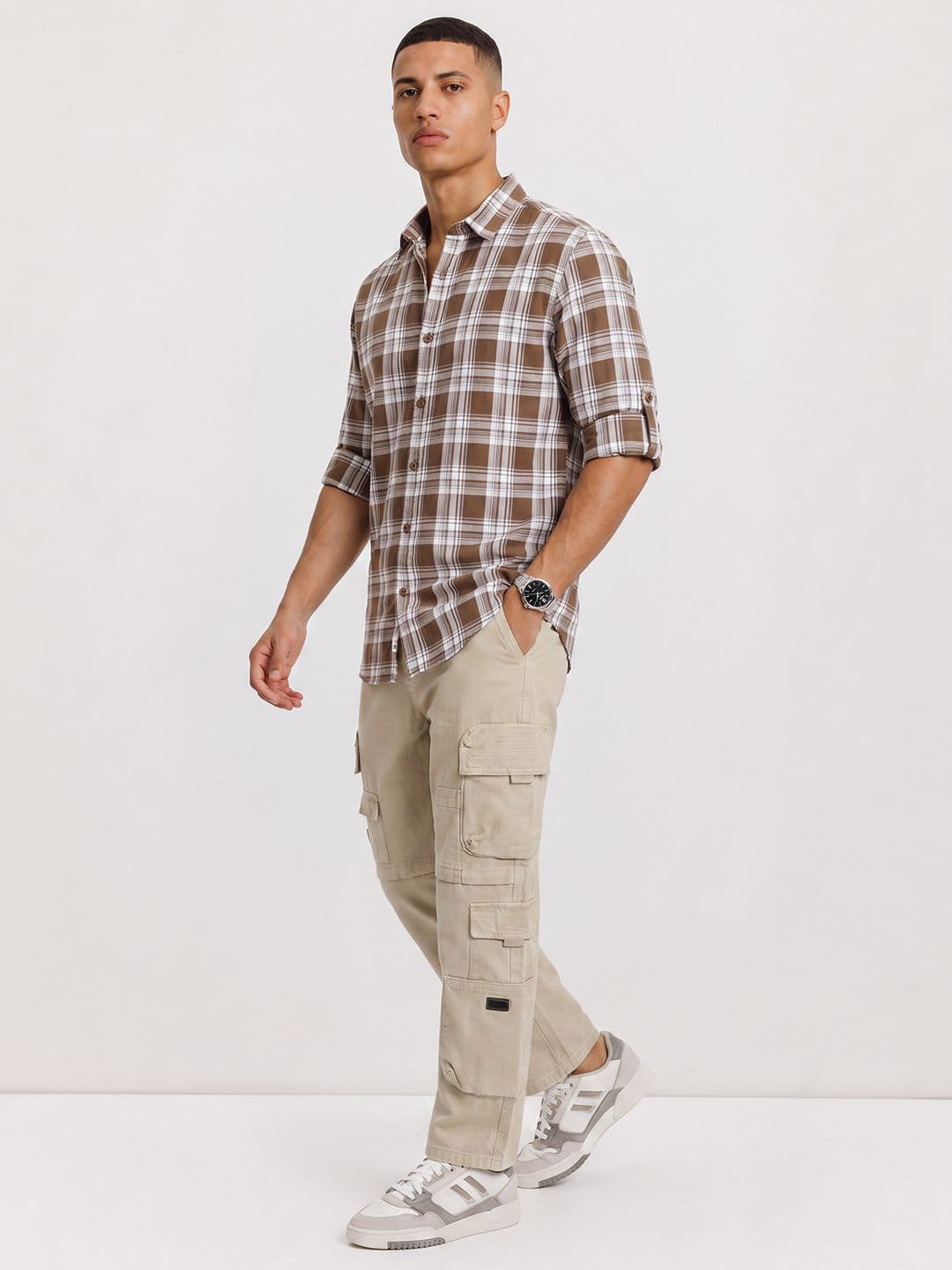 The Roadster Life Co. Tartan Checks Checked Casual Shirt thumbnail 5