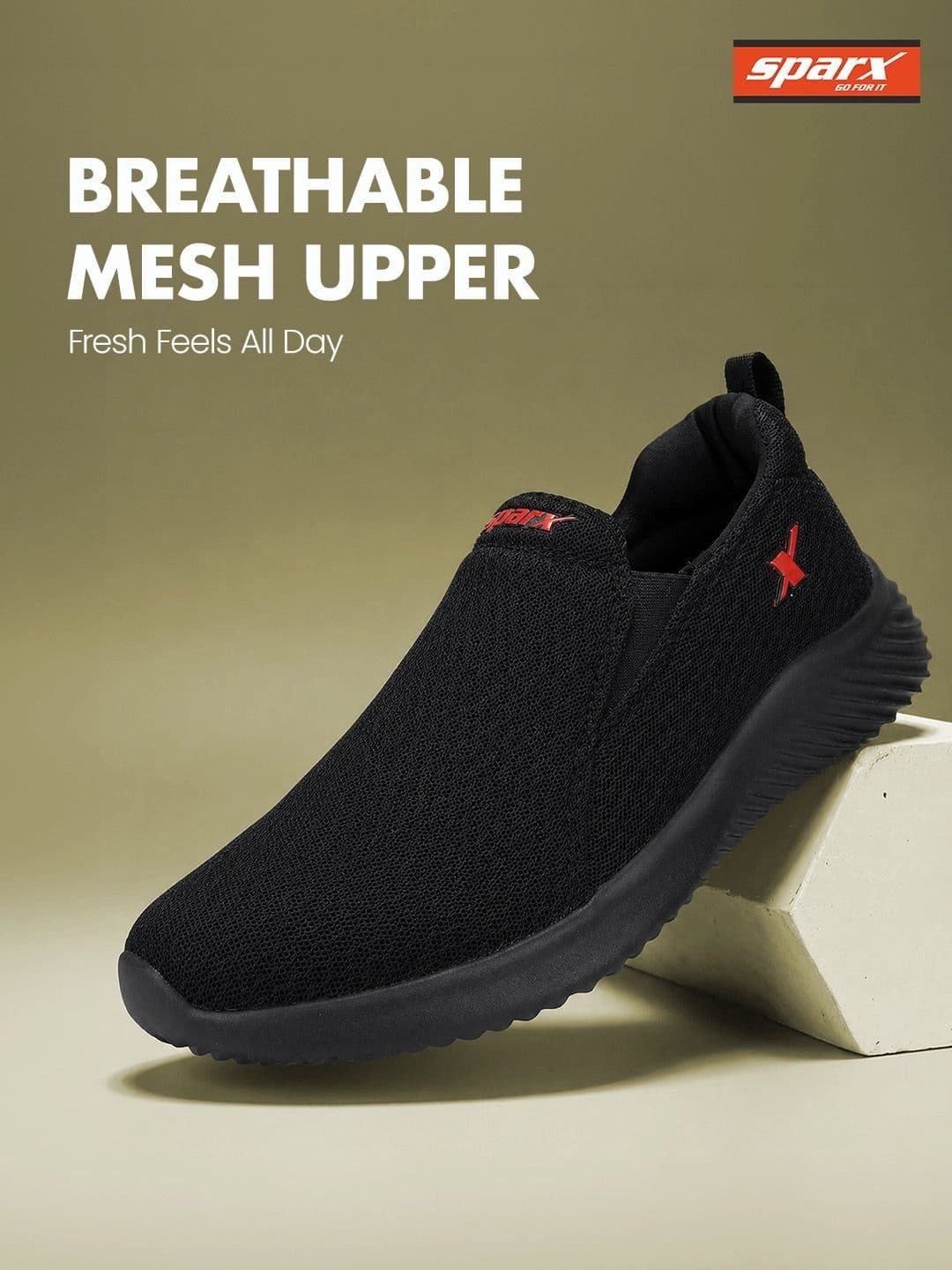 Sparx Men Mesh Walking Shoes thumbnail 3