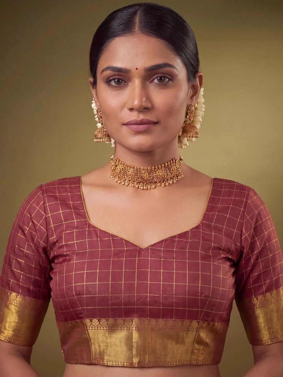 SAMANTHA Woven Design Zari Silk Blend Bomkai silk Saree thumbnail 6