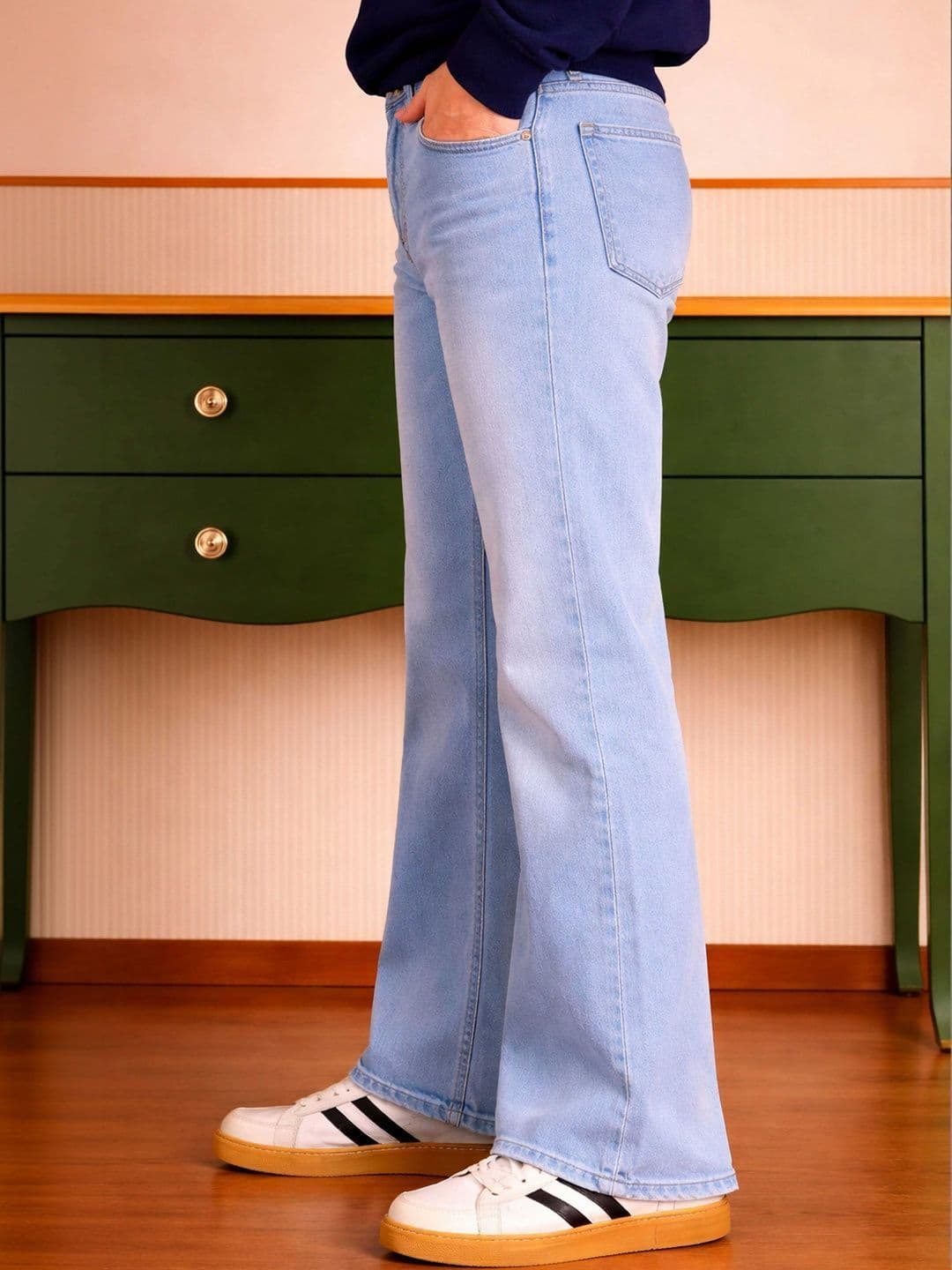 W.T.F - Witnessing True Fashion Men Comfort Bootcut Mid-Rise Jeans thumbnail 6