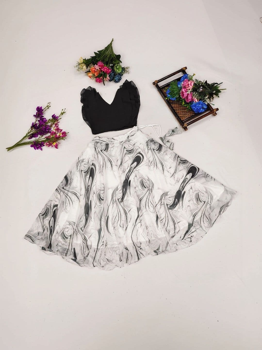 Sangria Girls Ready to Wear Lehenga & thumbnail 4