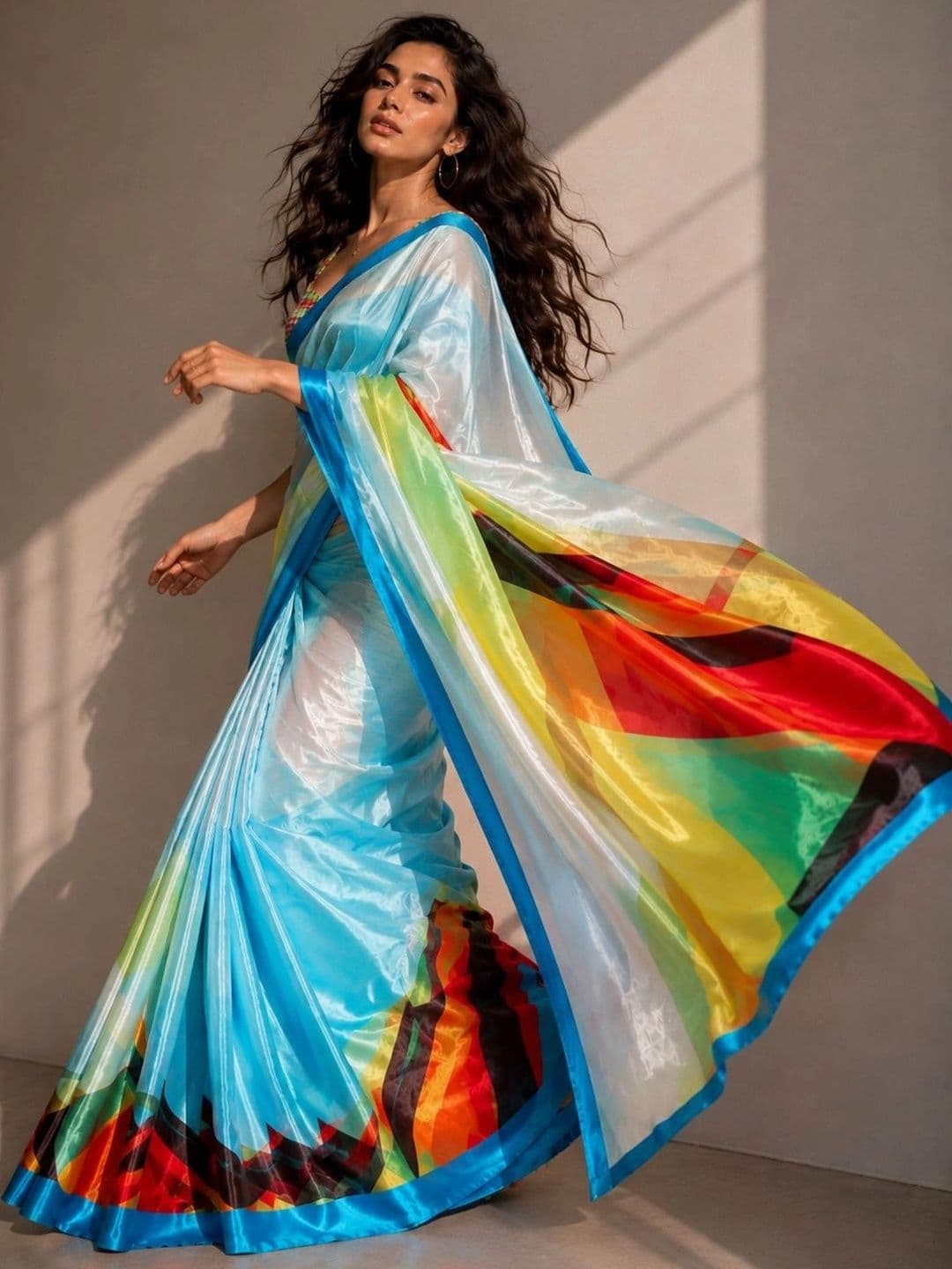 Jihana Fab Satin Mysore Silk Saree thumbnail 7
