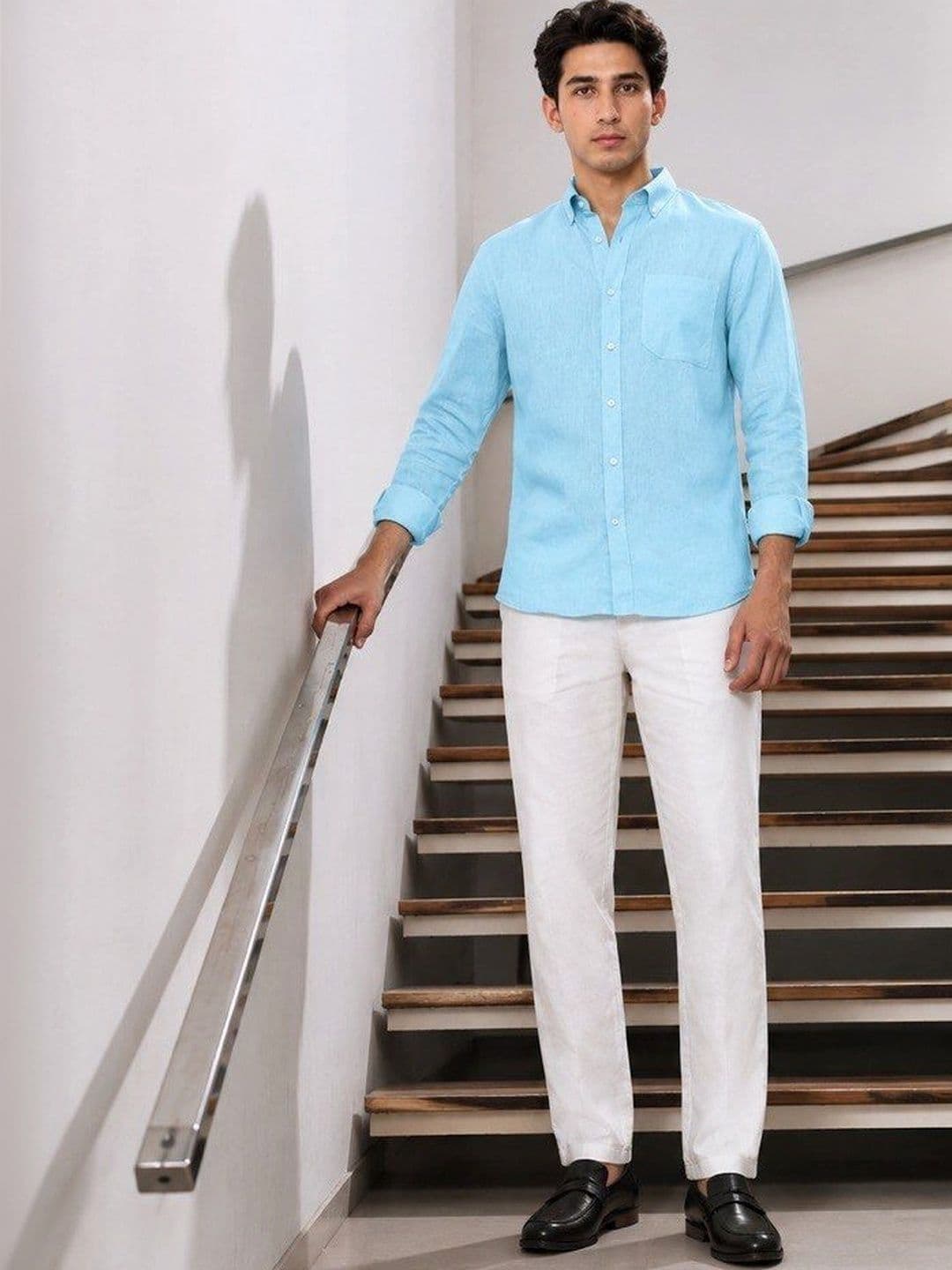 HERE&NOW Men Standard Slim Fit Casual Shirt thumbnail 4