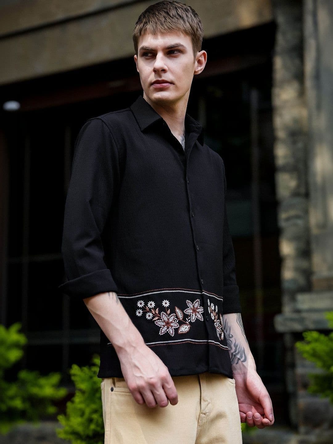Eszett Men Floral Casual Shirt thumbnail 2