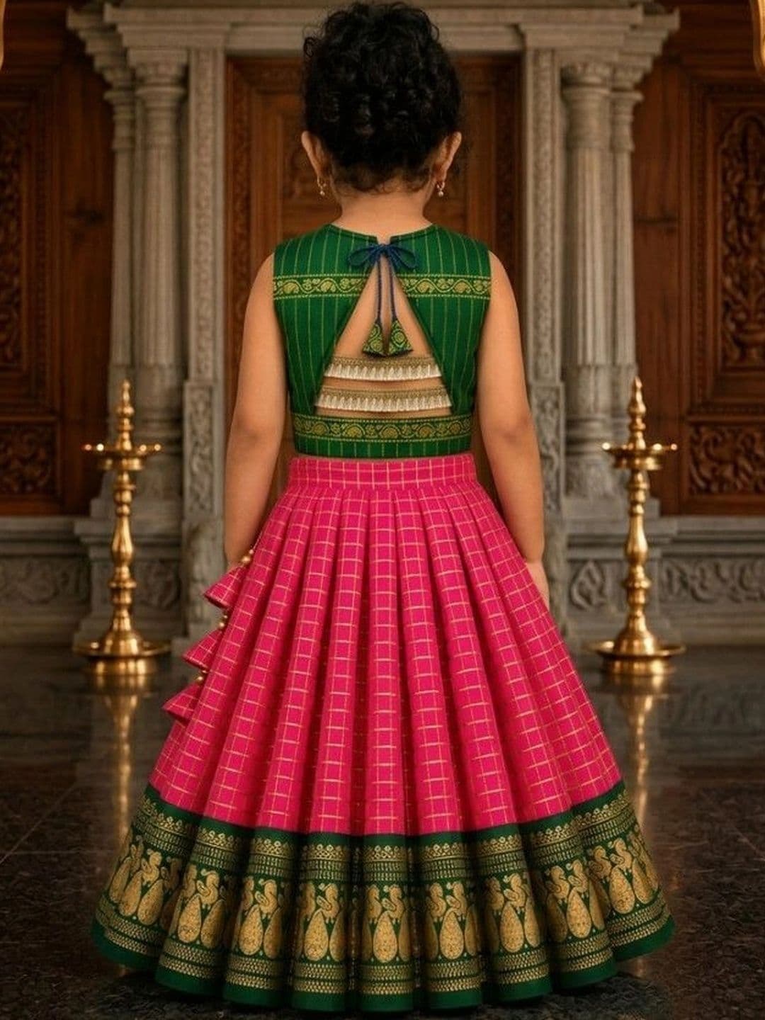 Xepon Girls Ready to Wear Lehenga & thumbnail 6