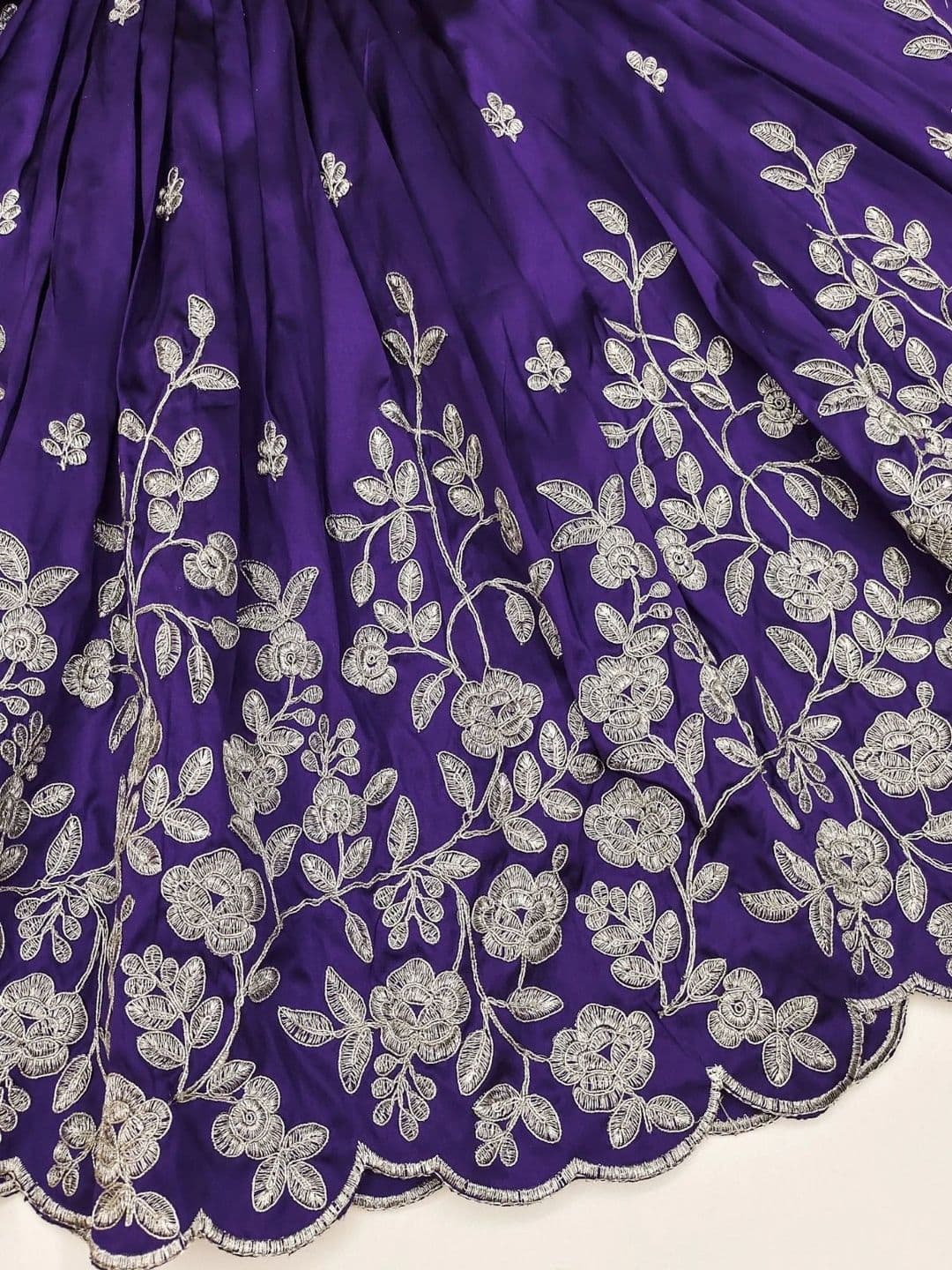 Sangria Girls Embroidered Thread Work Ready to Wear Lehenga & Blouse With Dupatta thumbnail 4