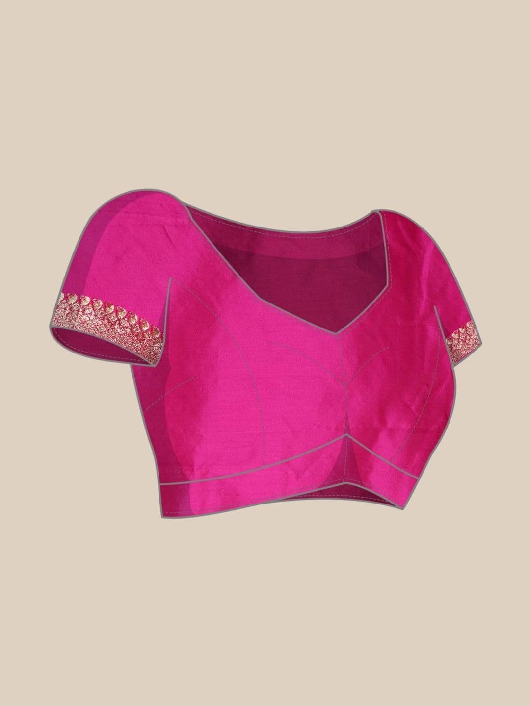 VS MALL Ethnic Motifs Zari Banarasi Saree thumbnail 2