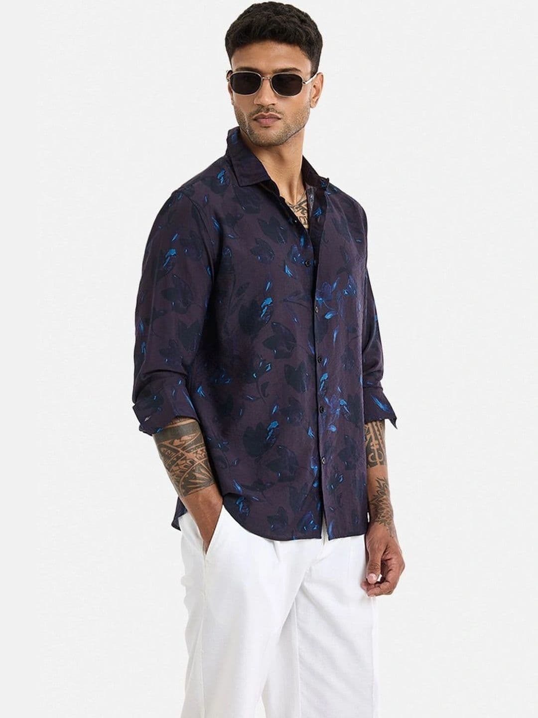 Snitch Men Floral Printed Casual Shirt - view 1