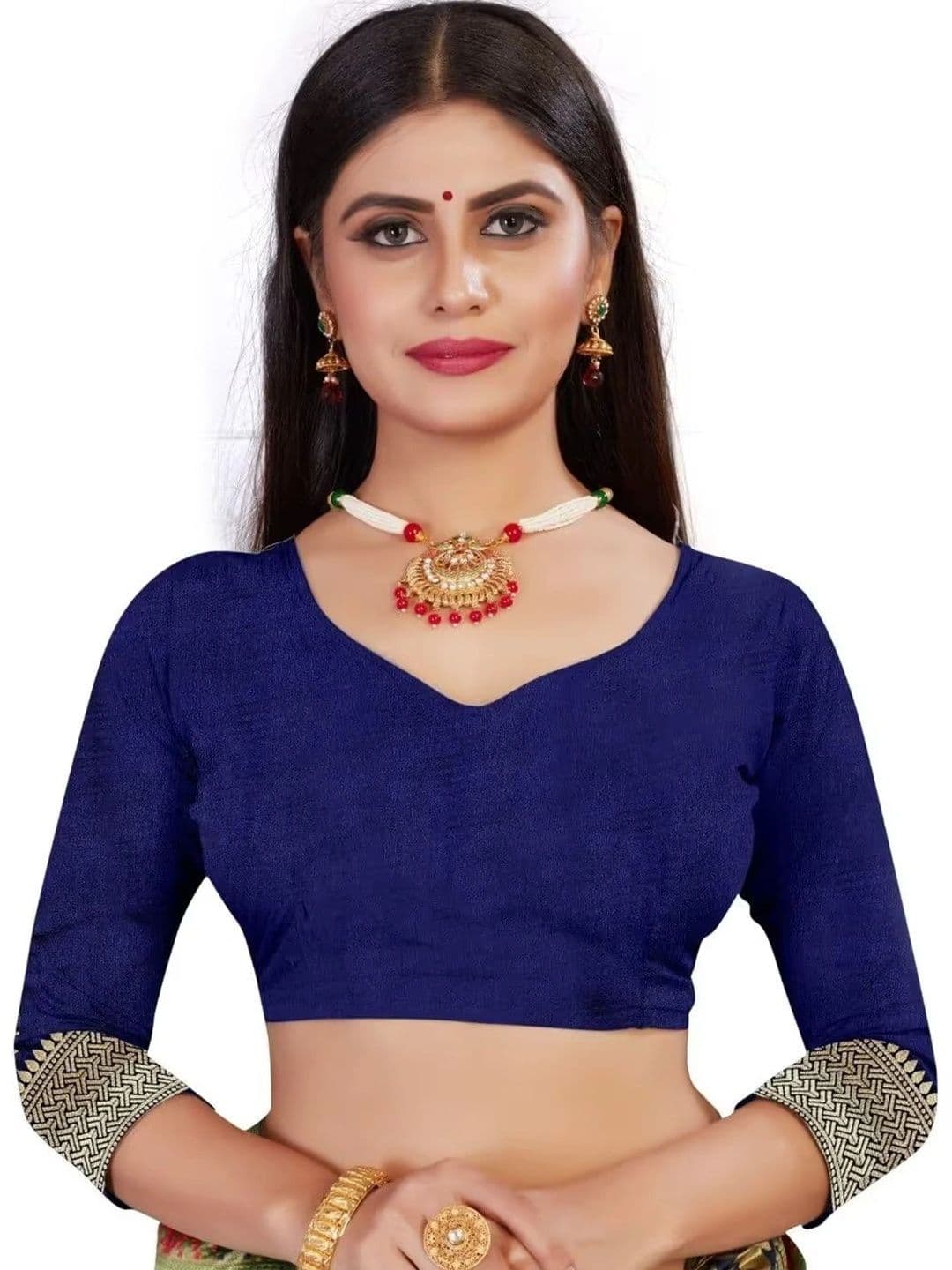 wearsquad Zari Art Silk Banarasi Saree thumbnail 3
