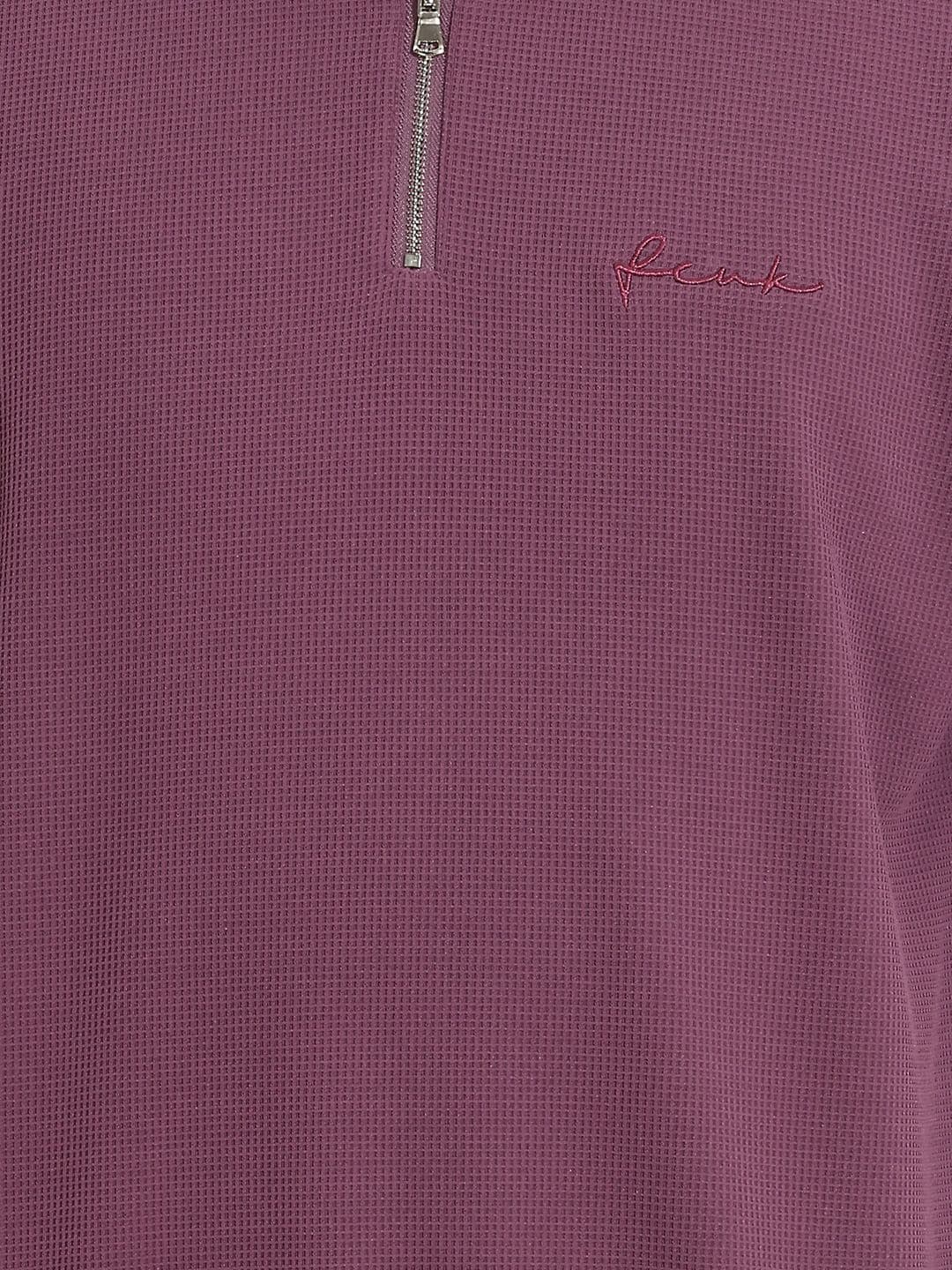 FCUK Relaxed Fit Self Design Polo Collar T-shirt thumbnail 2