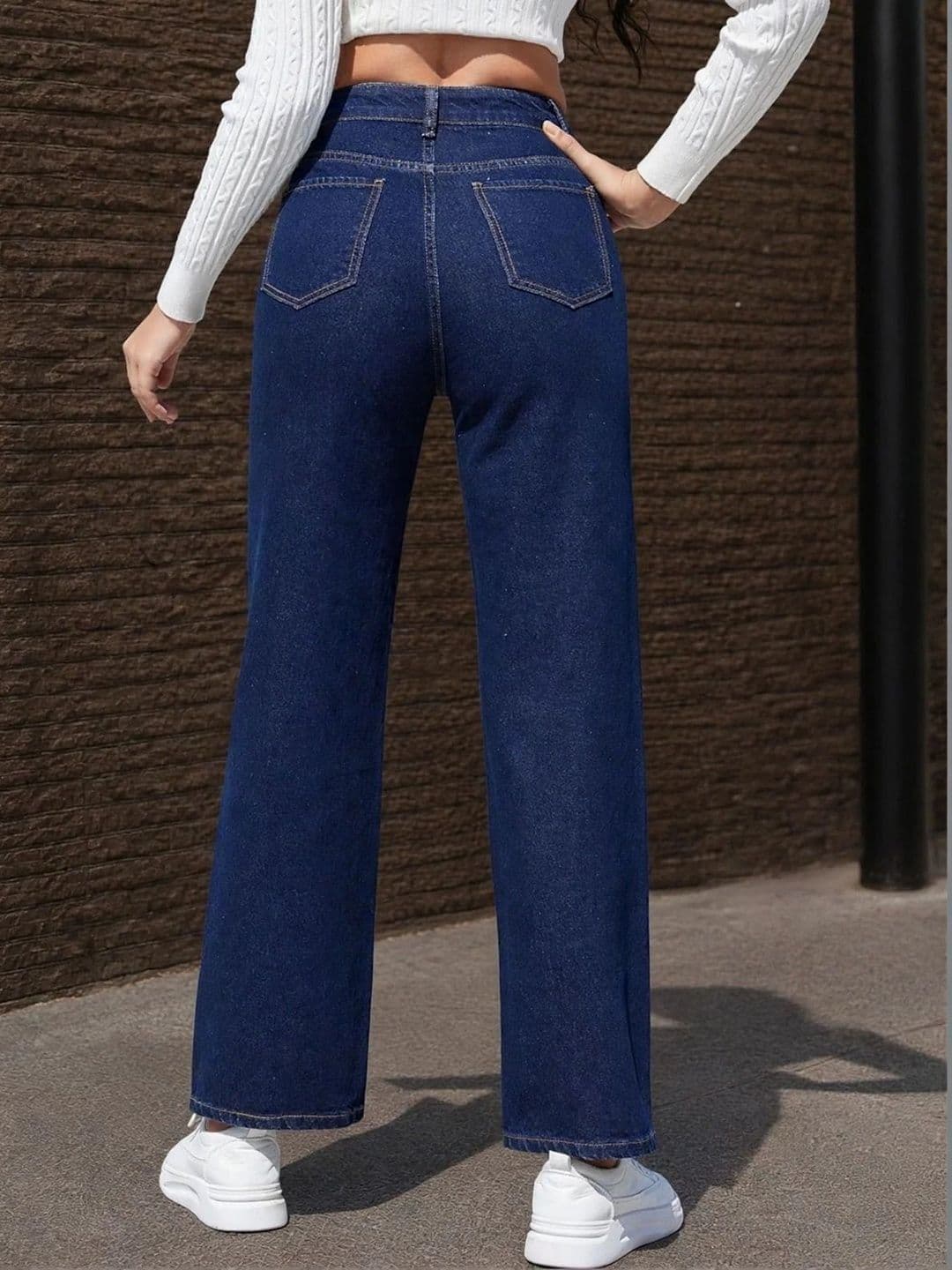 The Roadster Lifestyle Co Women No Fade Clean Look Straight Fit Jeans thumbnail 5