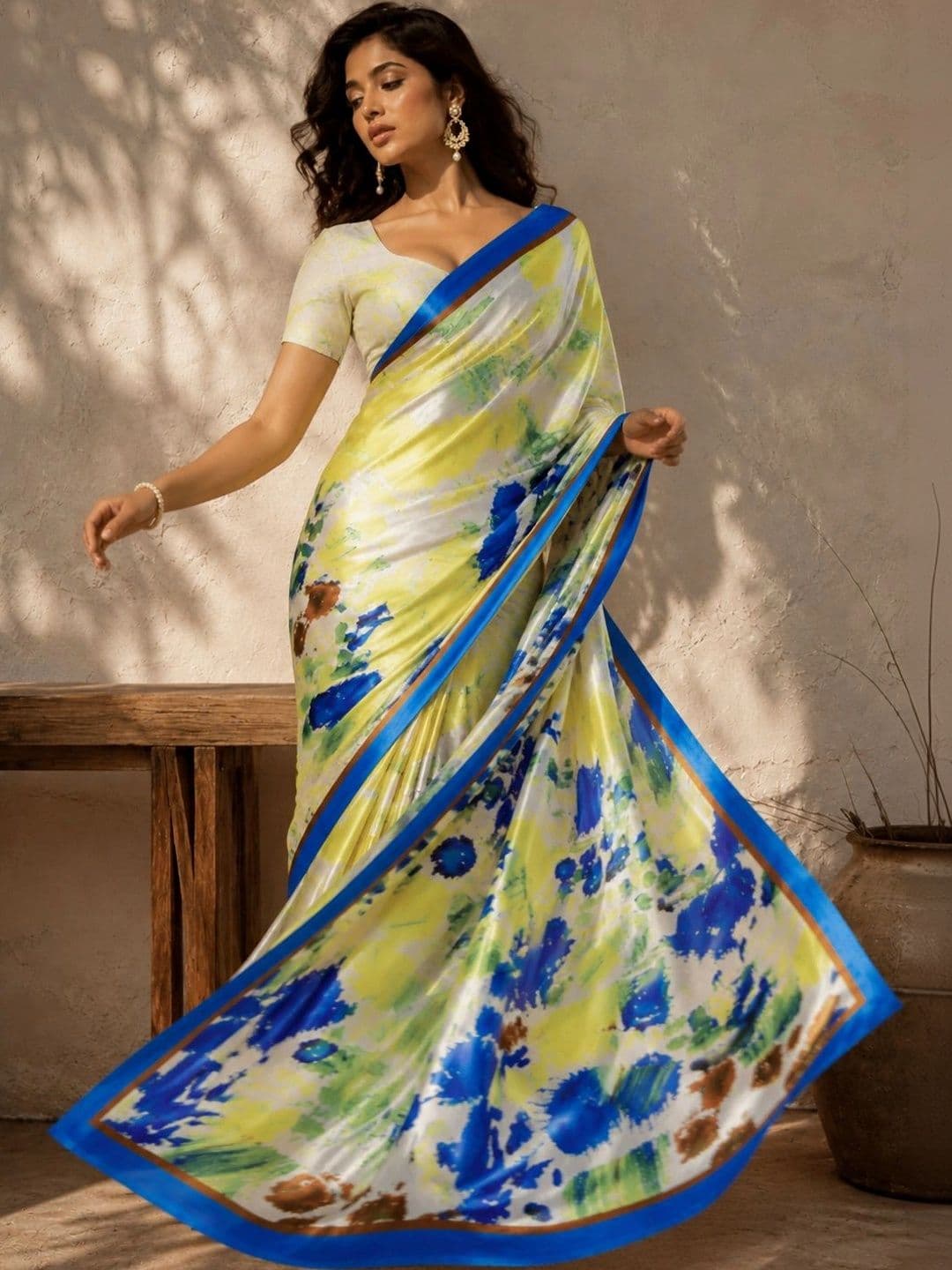 Jihana Fab Satin Mysore Silk Saree thumbnail 6