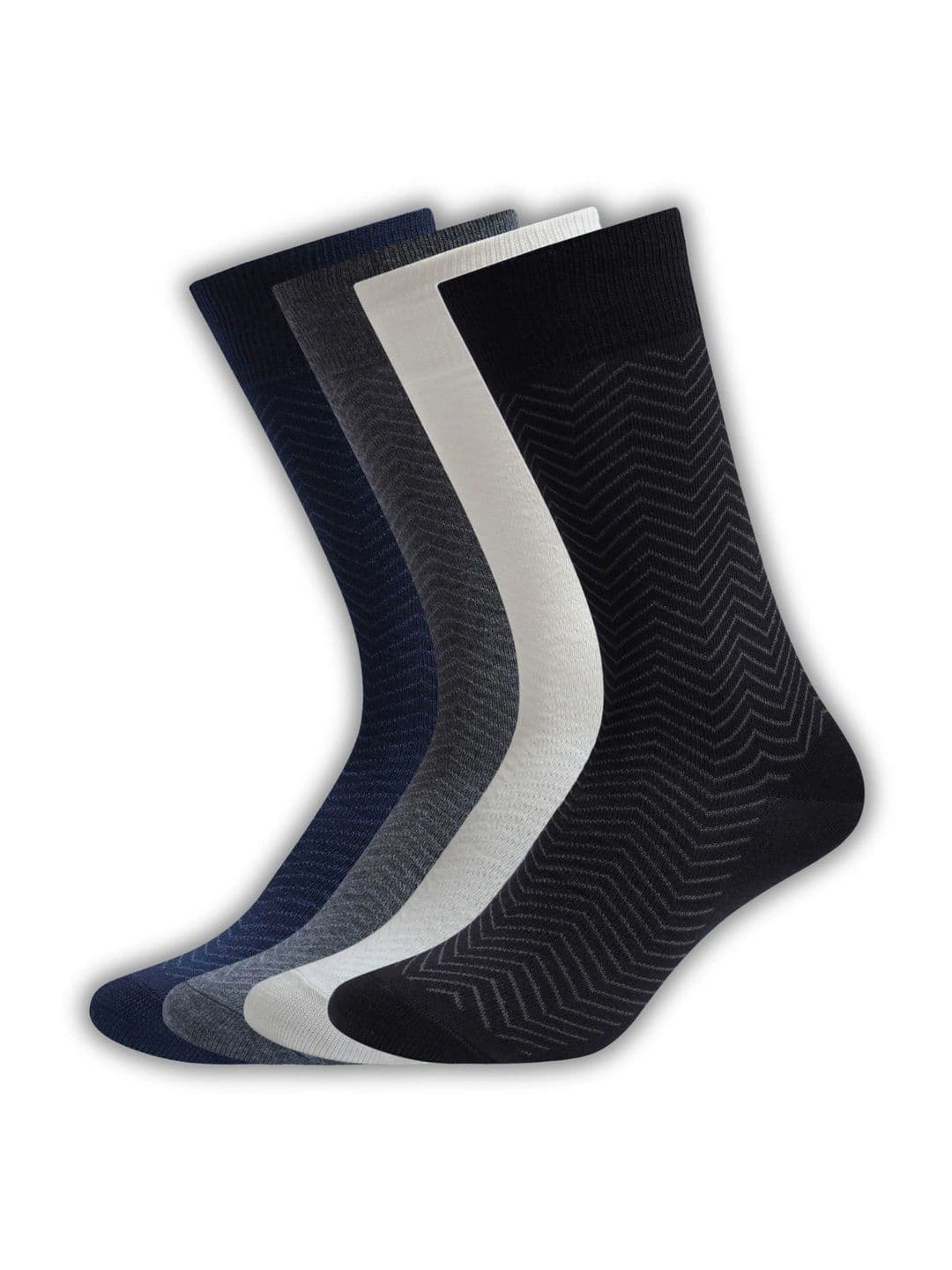 SocksXpress Formal Striped Men Crew Socks Pack of 4 - view 1