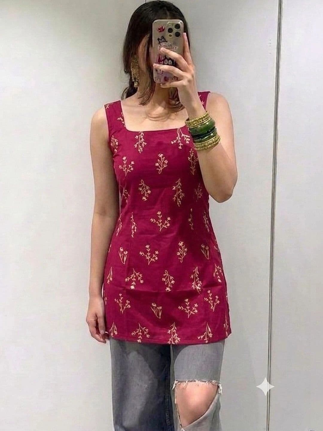 Sangria Women Ethnic Motifs Printed Kurta - view 1