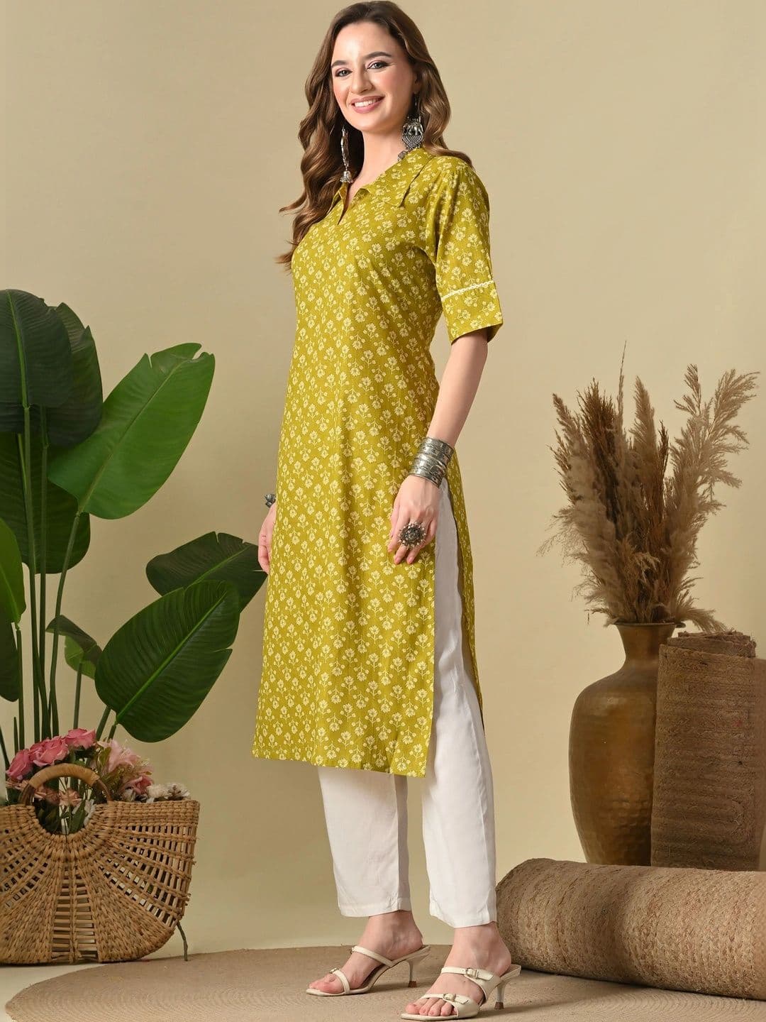 JEMCY Women Ethnic Motifs Printed Indie Prints Kurta - view 1