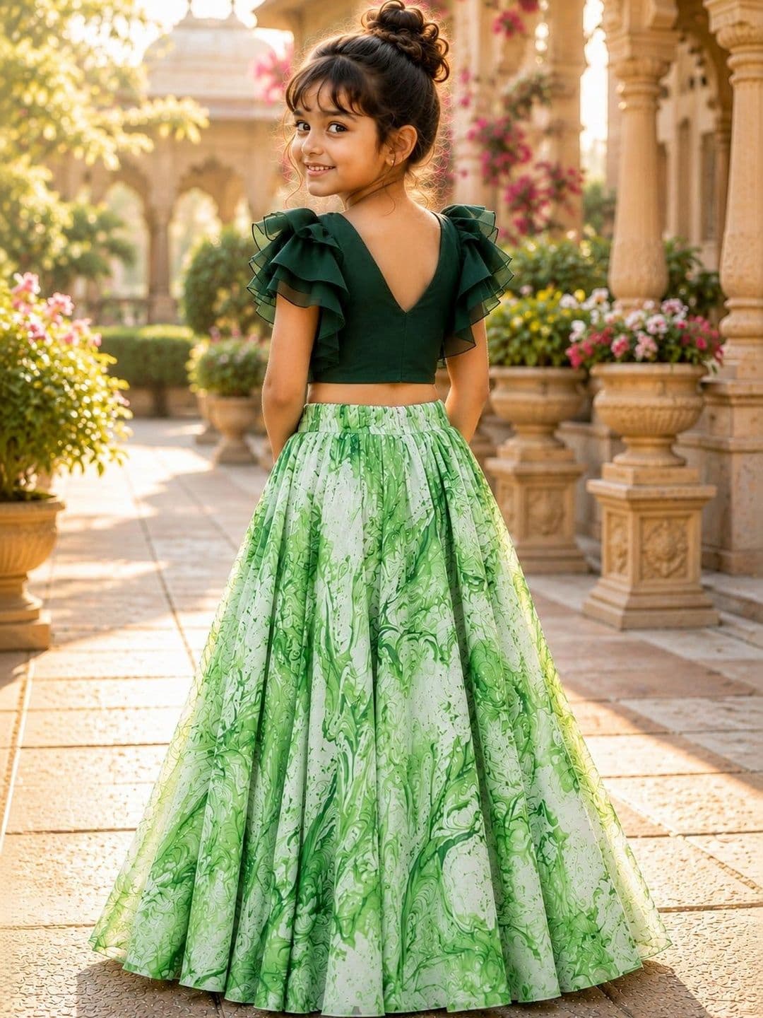 Sangria Girls Ready to Wear Lehenga & thumbnail 4