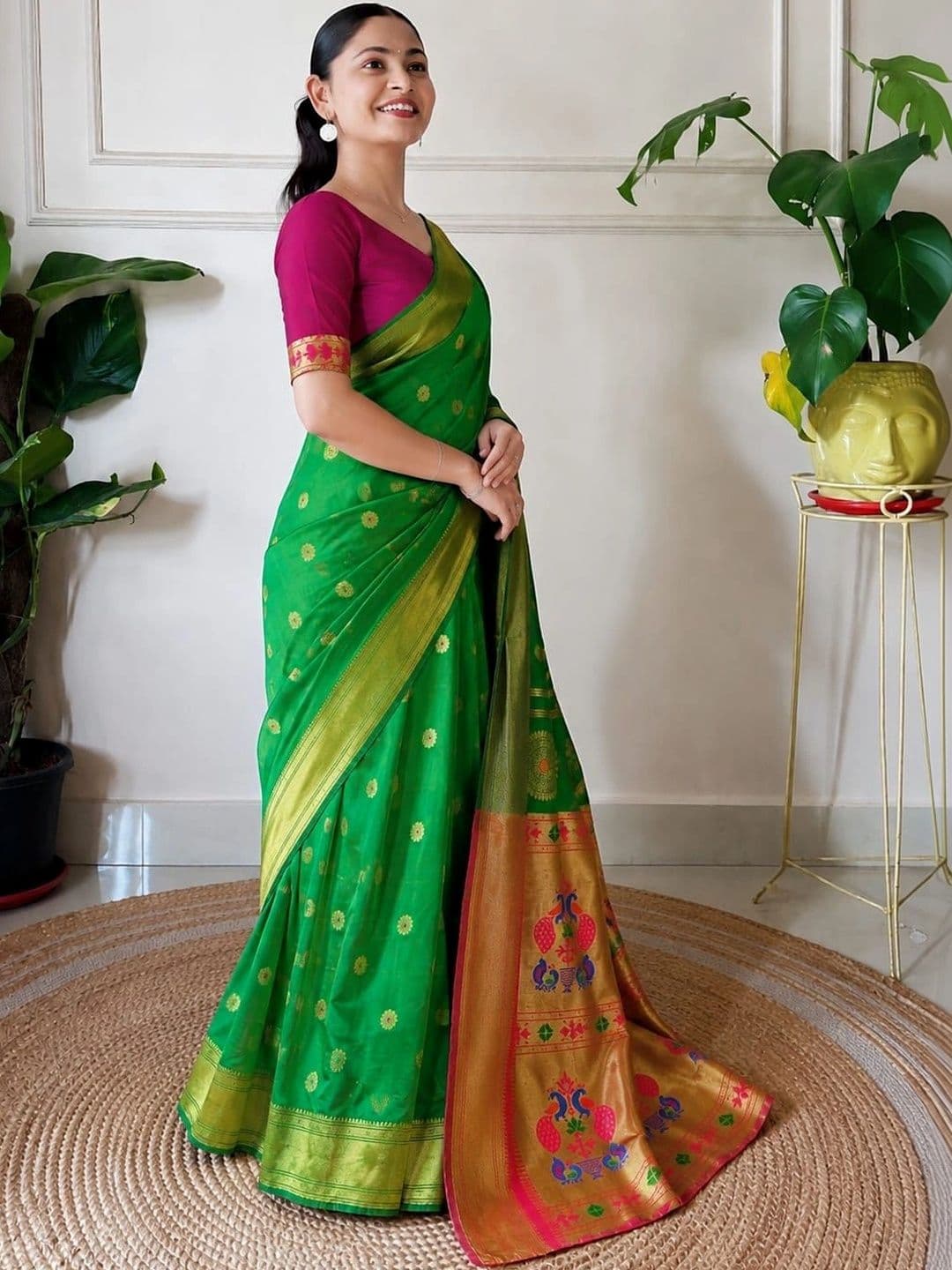 Moda Rapido Woven Design Zari Art Silk Designer Banarasi Saree thumbnail 2