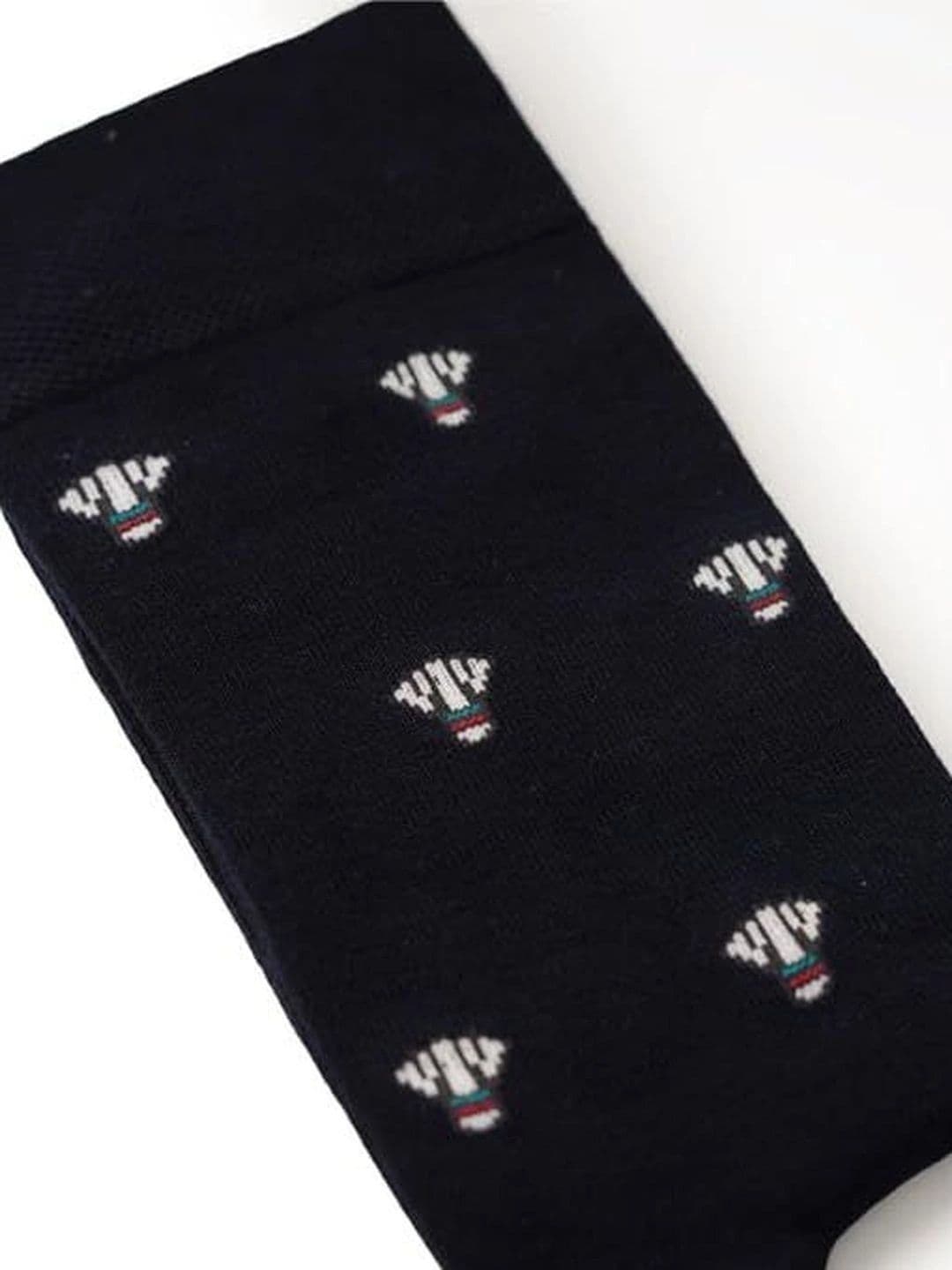 Activian Men Patterned Calf Length Cotton Socks thumbnail 3