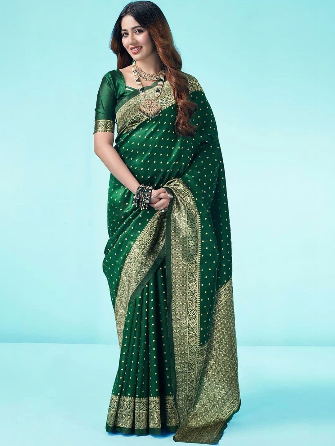 VS MALL Woven Design Zari Banarasi Saree - view 1
