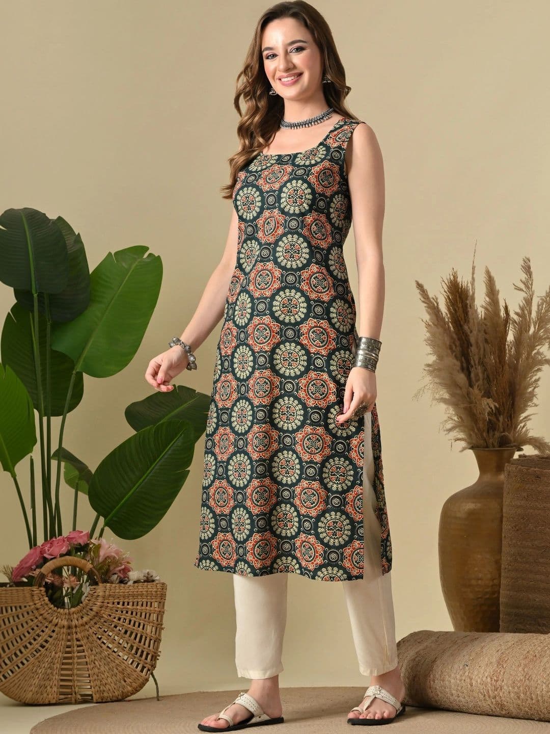 JEMCY Women Ethnic Motifs Printed Kurta - view 1