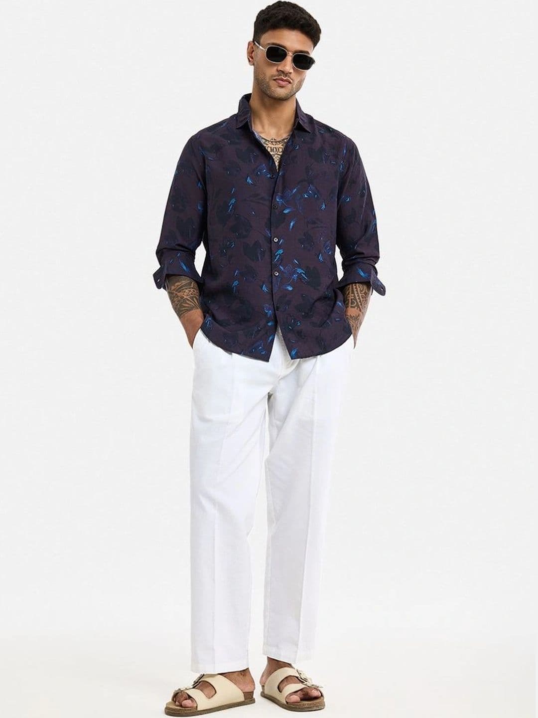 Snitch Men Floral Printed Casual Shirt thumbnail 7
