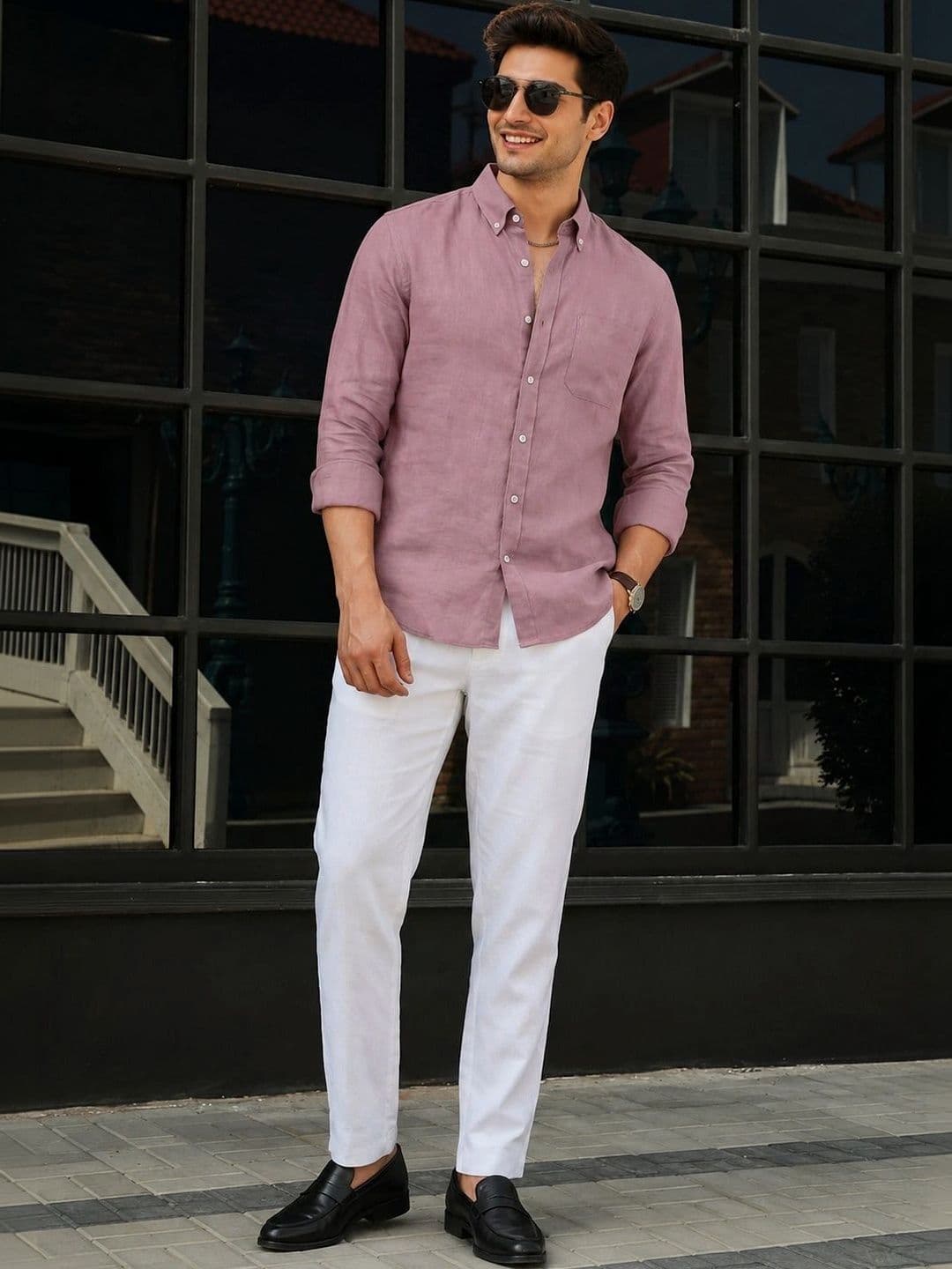 HERE&NOW Men Standard Slim Fit Casual Shirt thumbnail 2