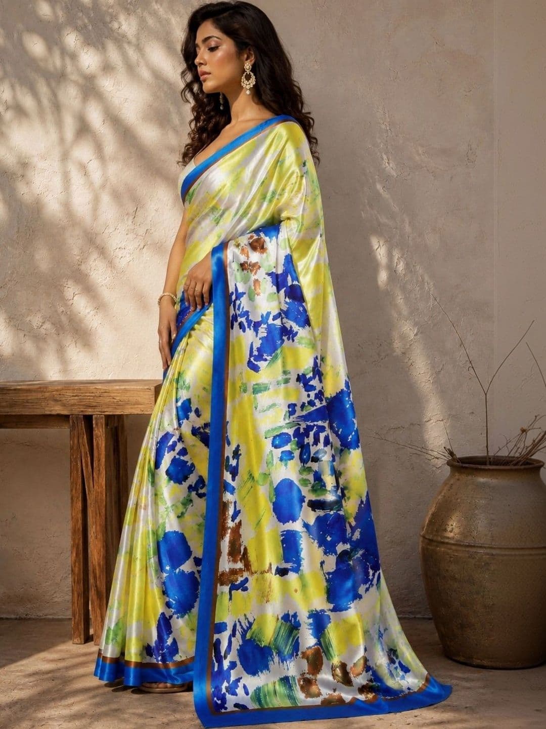 Jihana Fab Satin Mysore Silk Saree thumbnail 4