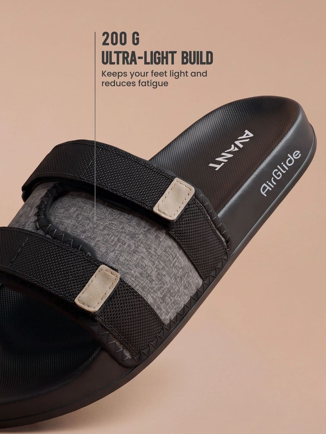 AVANT Men?s EasyMove Sliders -  Black thumbnail 4