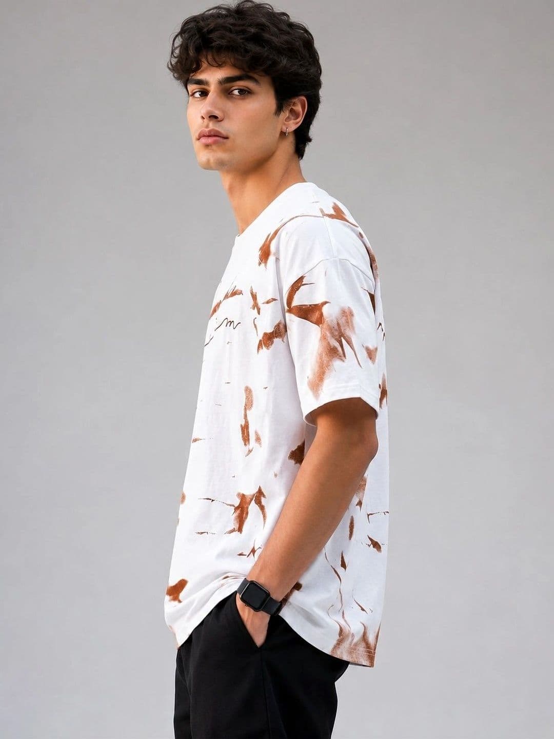 AEMA Men Tie and Dye Dyed T-shirt thumbnail 4