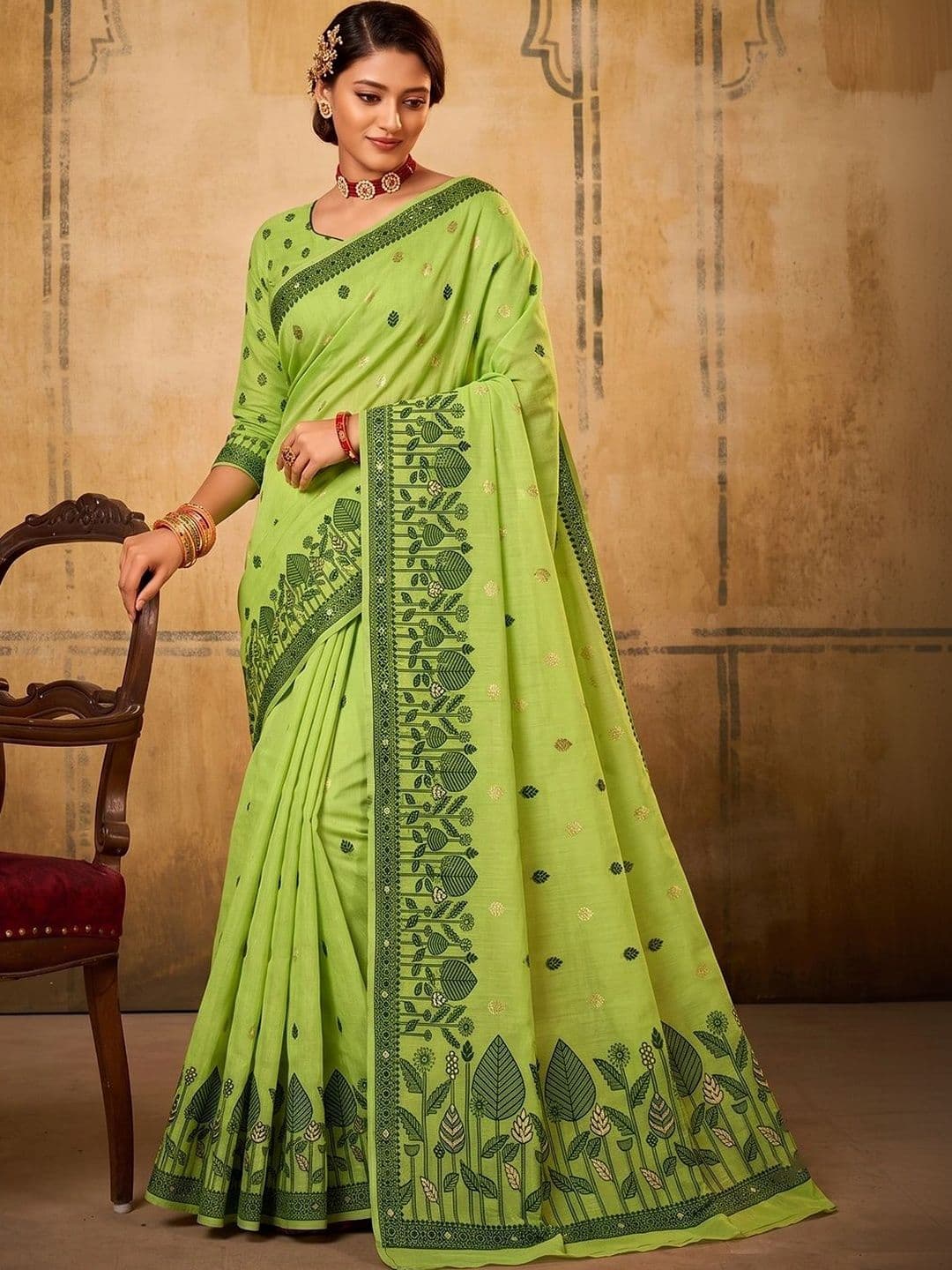 Dhaaga Ghar Woven Design Designer Saree - view 1